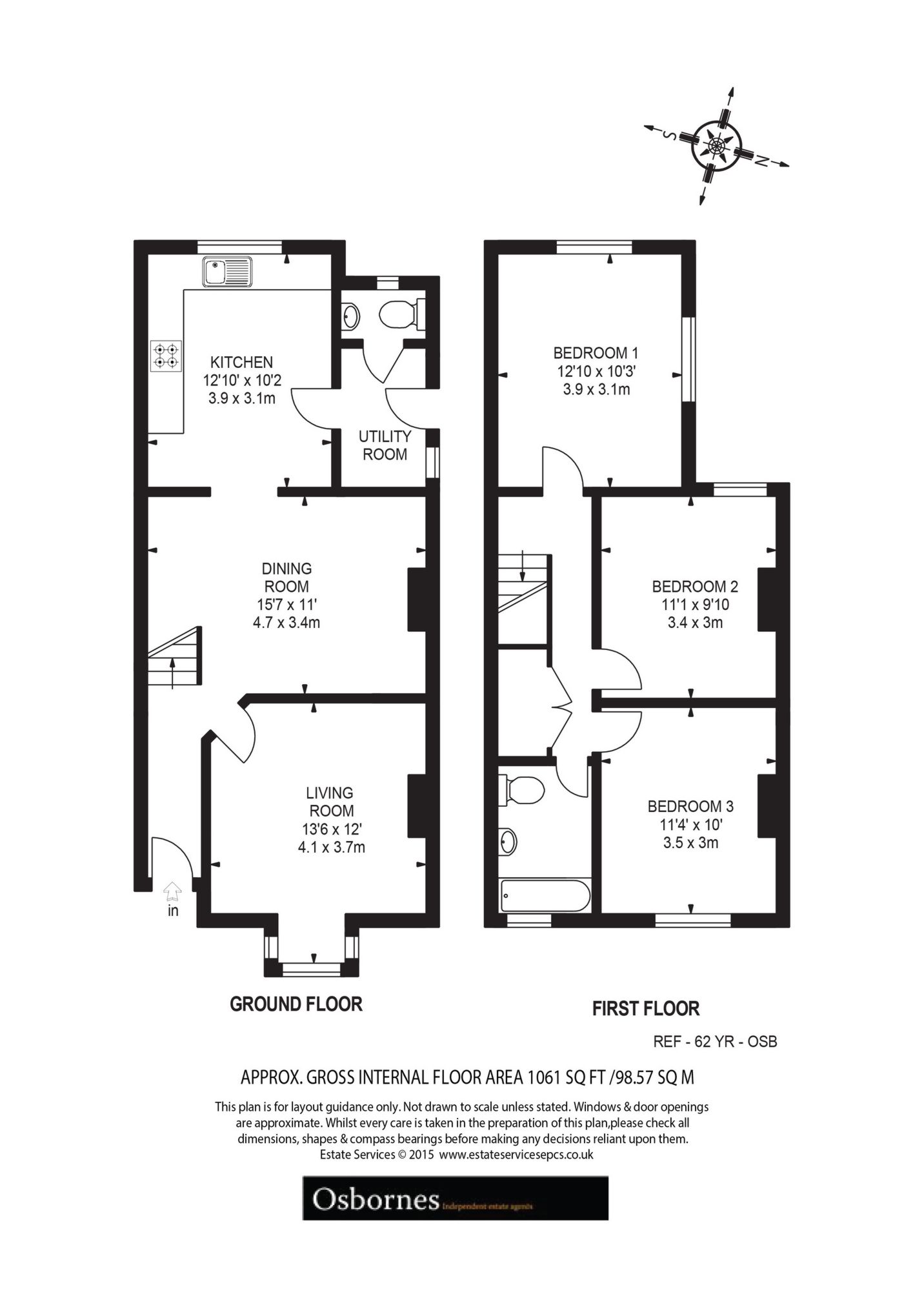 3 Bedrooms Detached house to rent in York Road, Farnborough GU14