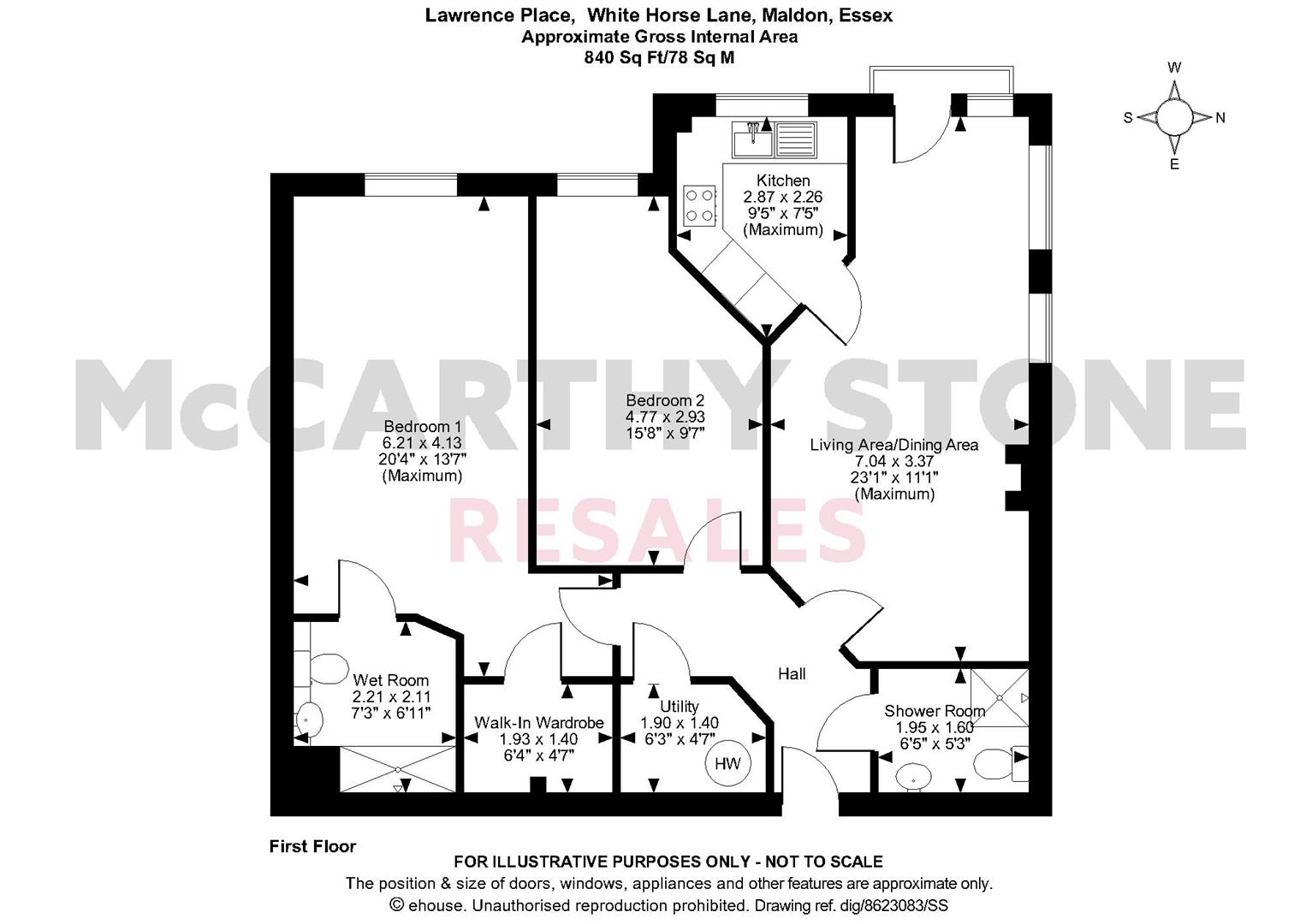 15 Lawrence Place, White Horse Lane, Maldon floorplan