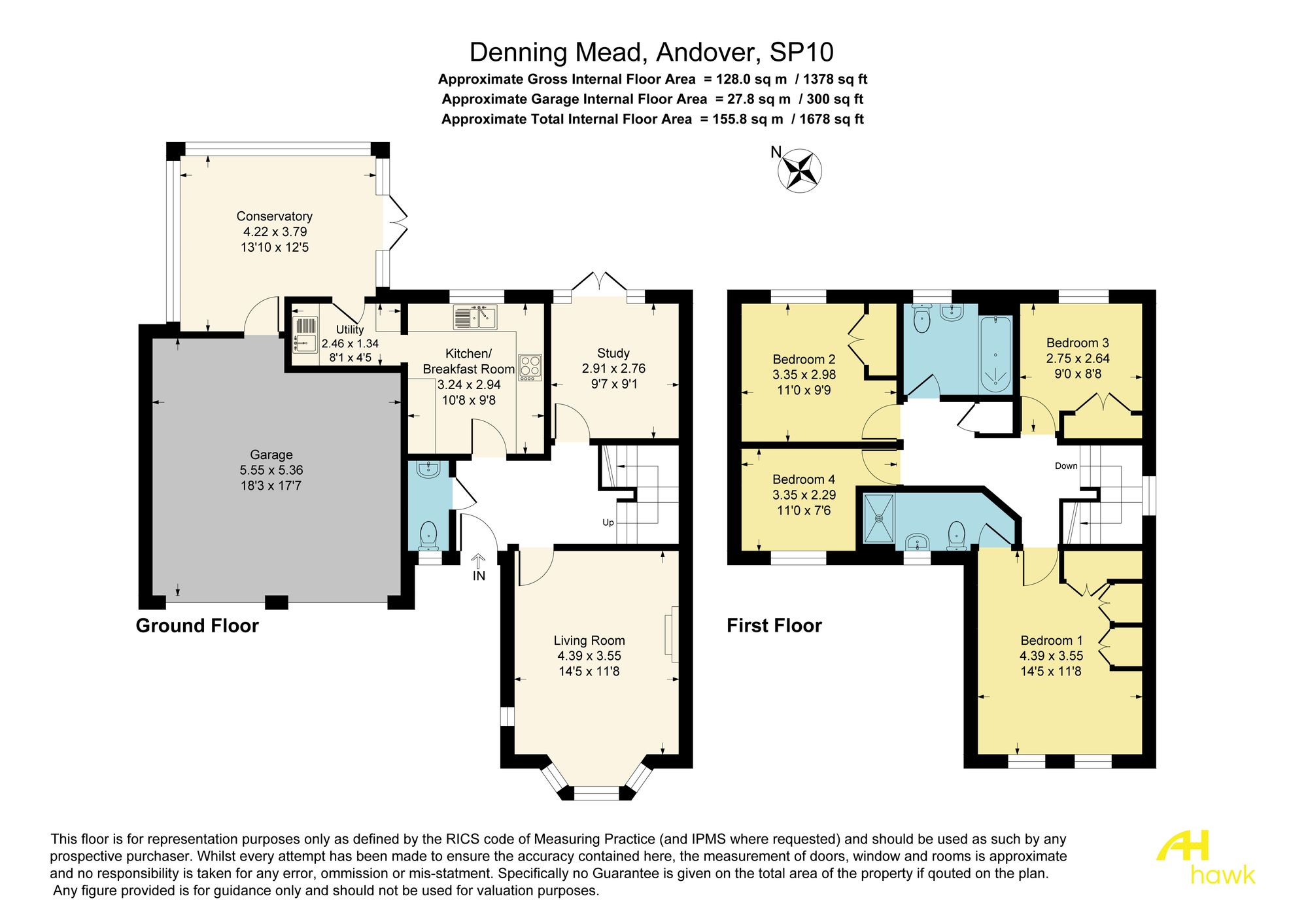 29 Denning Mead, Andover floorplan