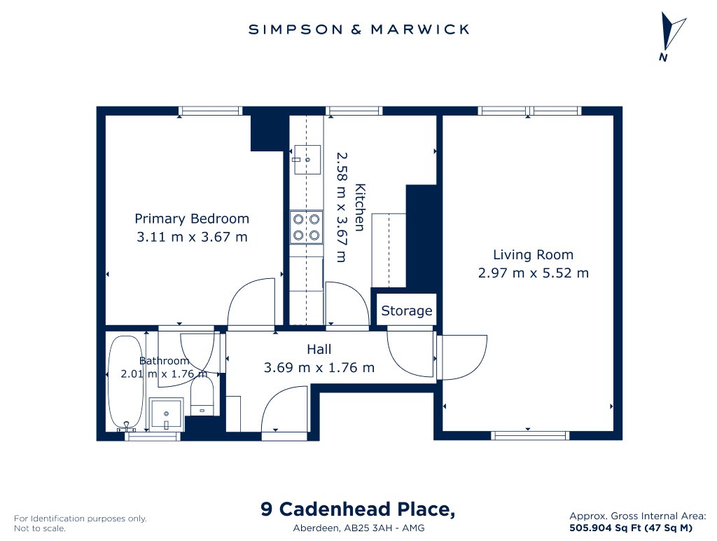 9, Cadenhead Place, Aberdeen floorplan