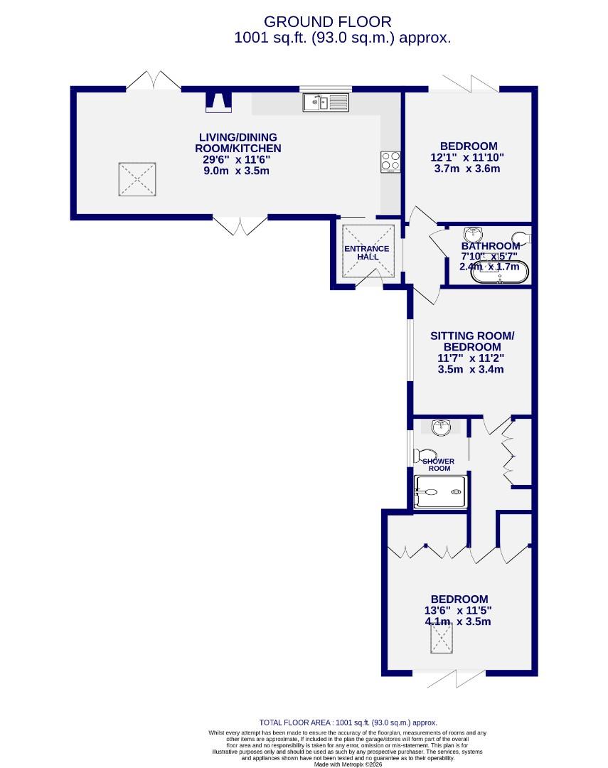 East Farm Barn, Main Street, York floorplan