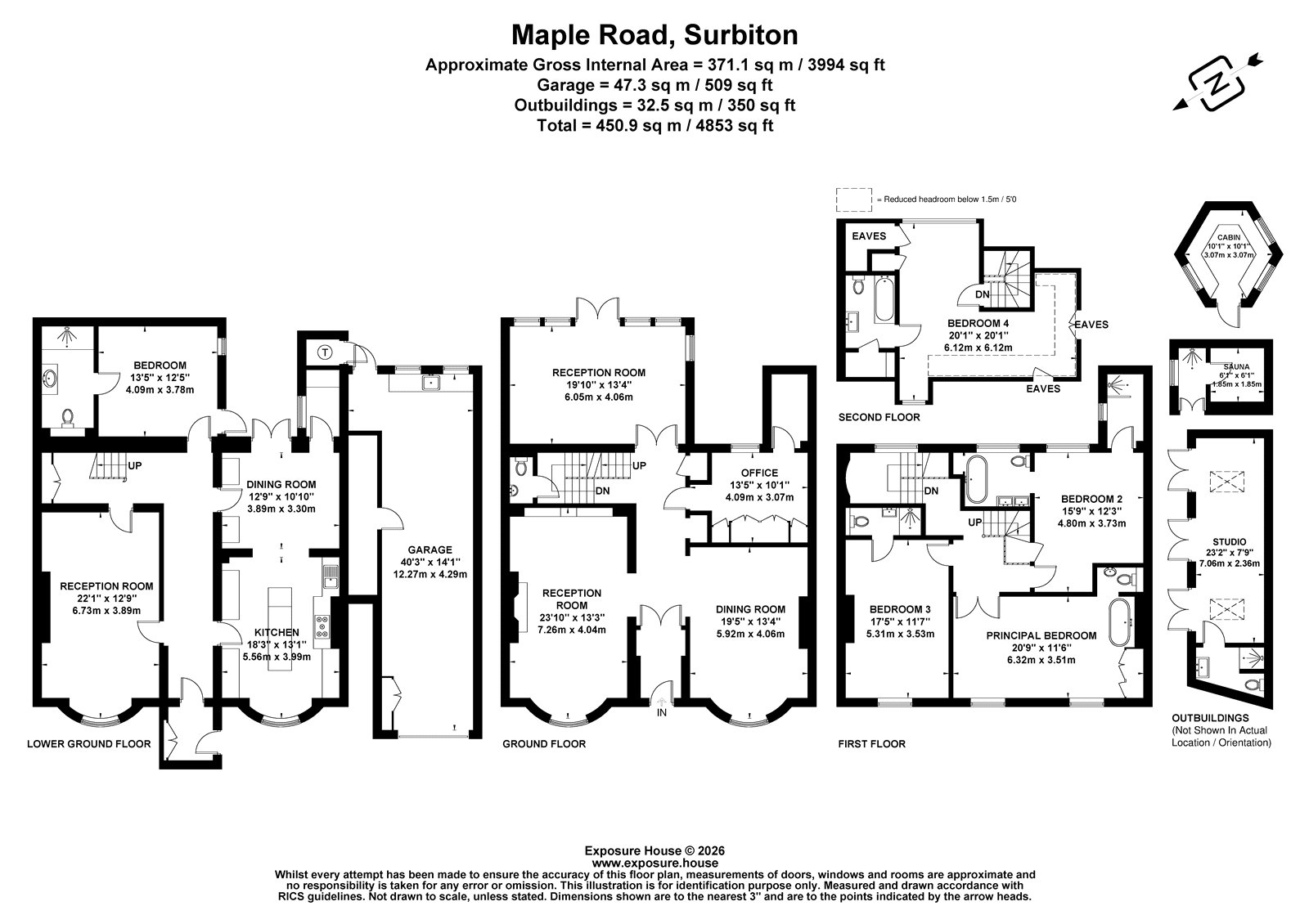124, Maple Road, Surbiton floorplan