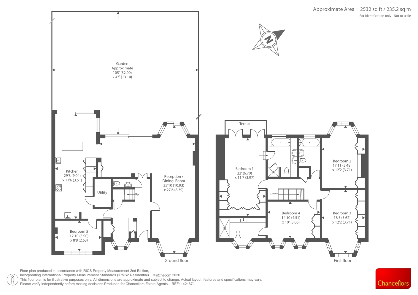 5, Sherwood Road, London floorplan