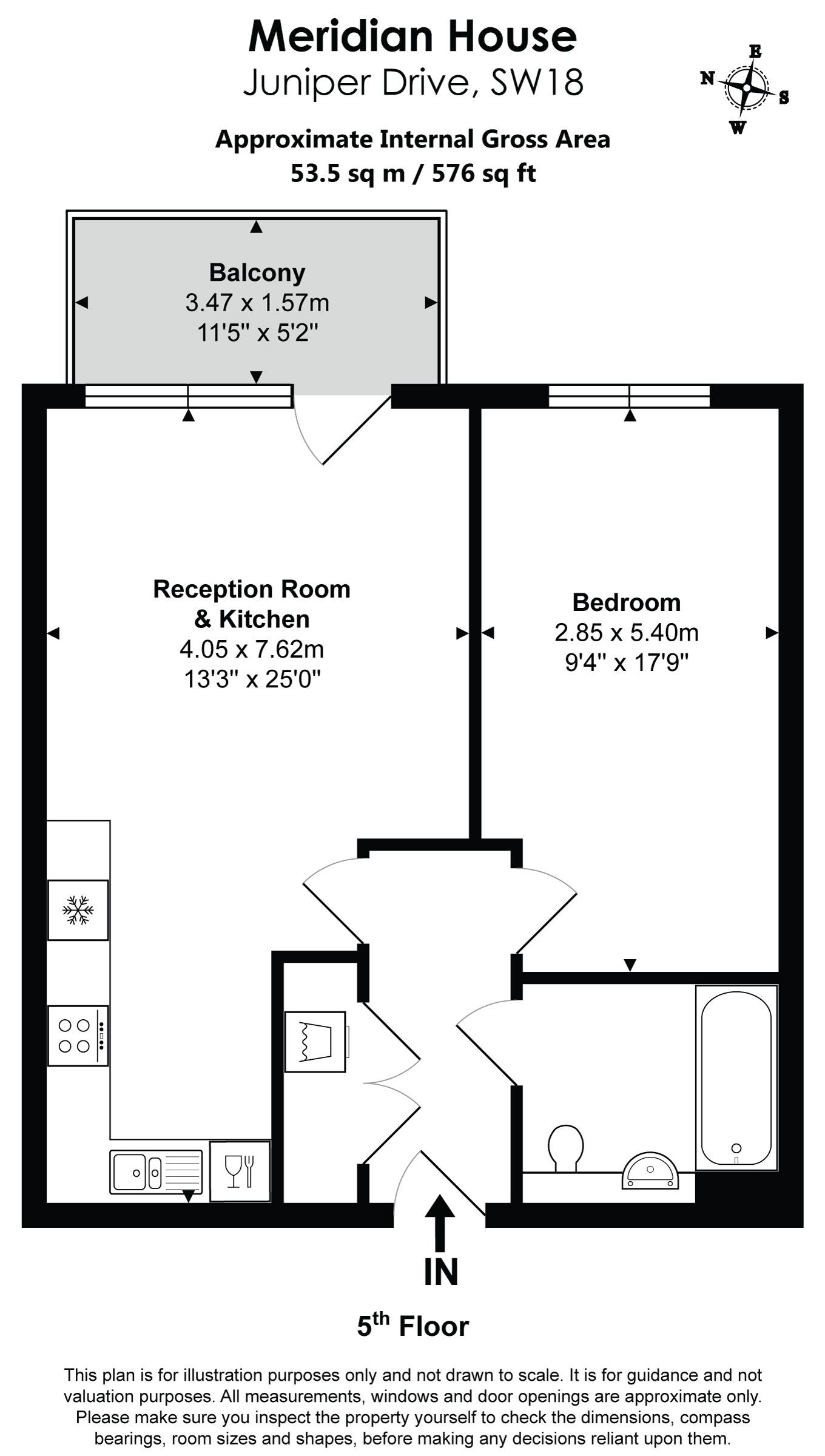 46, Meridian House, Battersea Reach, Wandsworth floorplan