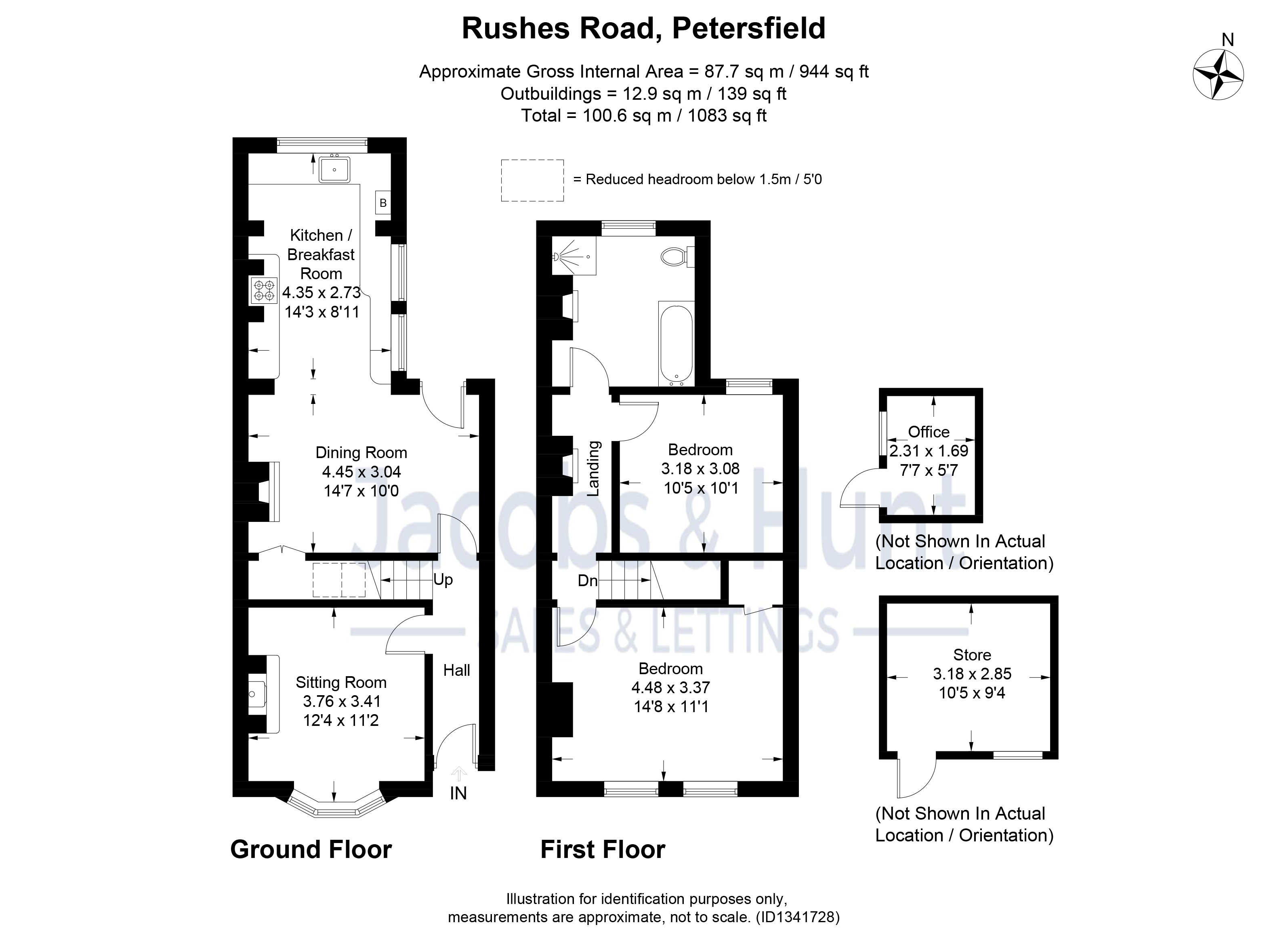 106, Rushes Road, Petersfield floorplan