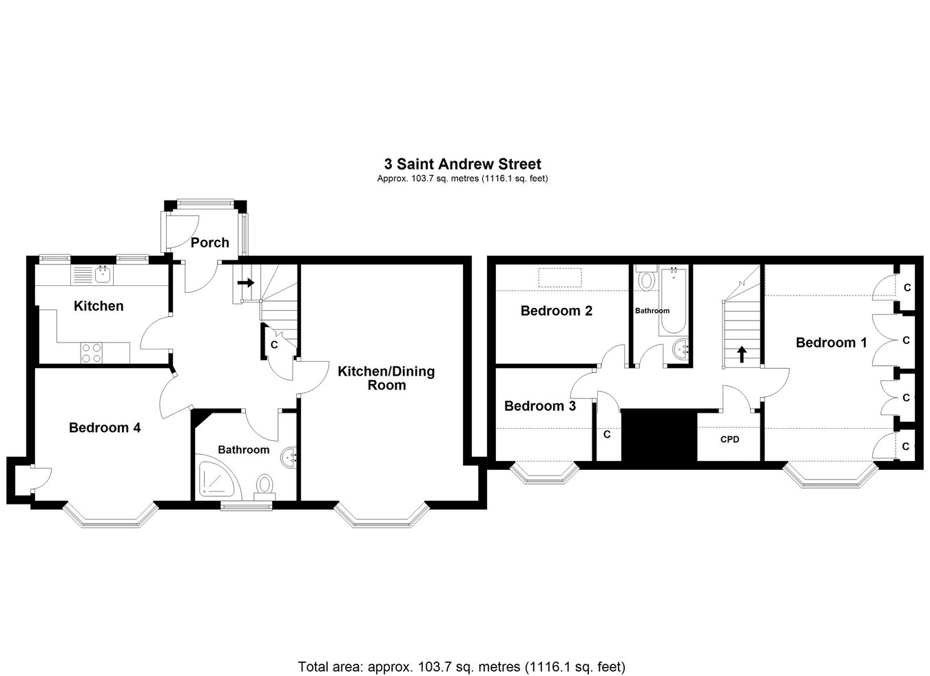 3, St Andrew Street, Galashiels floorplan
