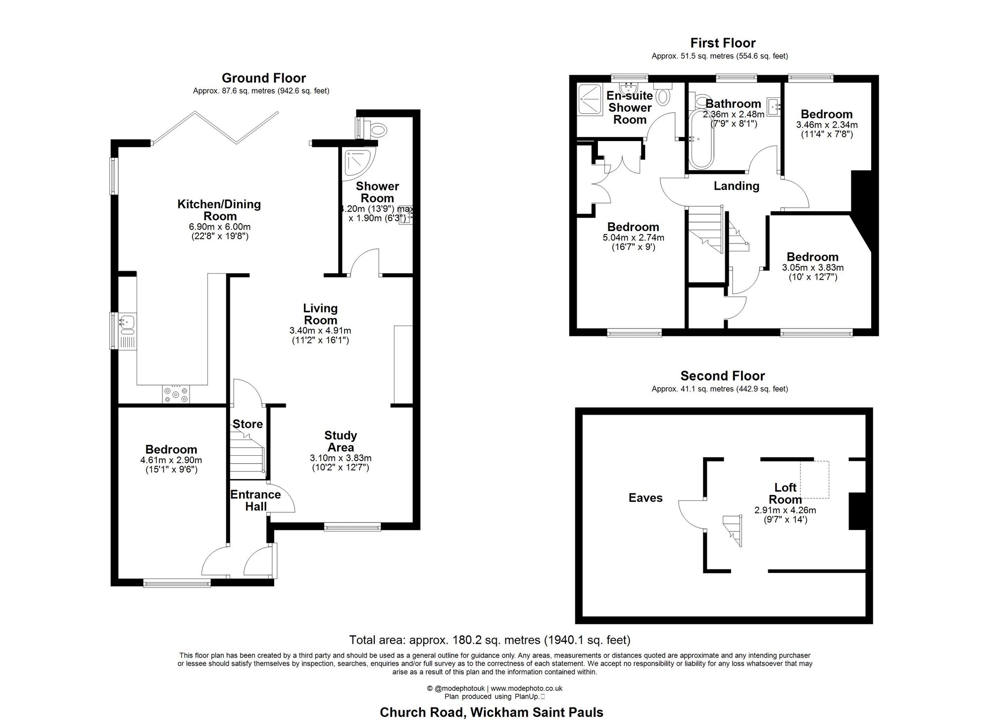 2 Church Road, Halstead floorplan