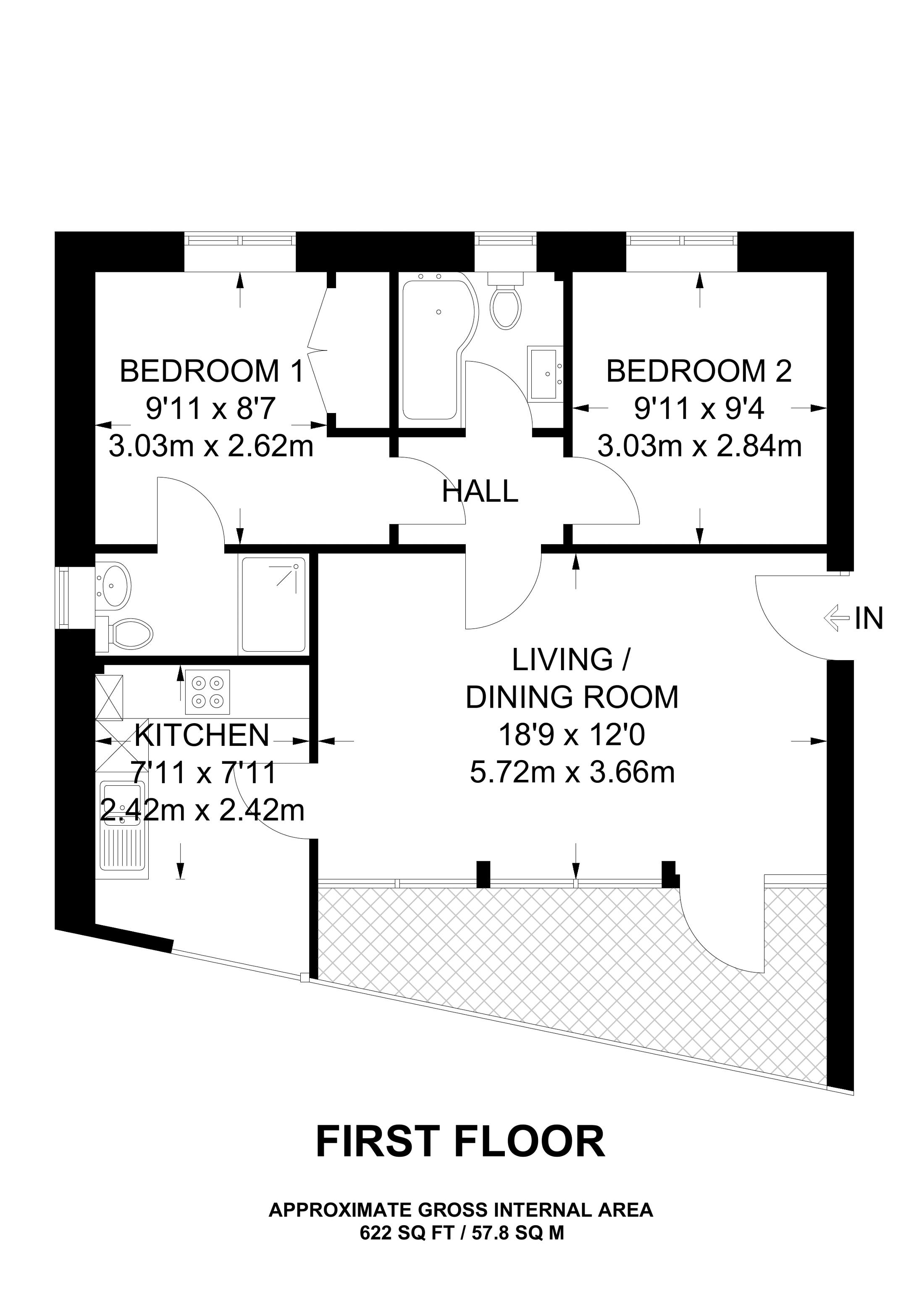 2 Bedrooms Flat to rent in Tregenna Court, Wembley HA0