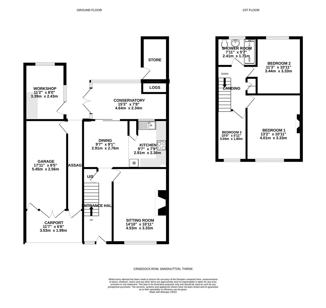 Craddock Row, Sandhutton, Thirsk YO7, 3 bedroom semidetached house for