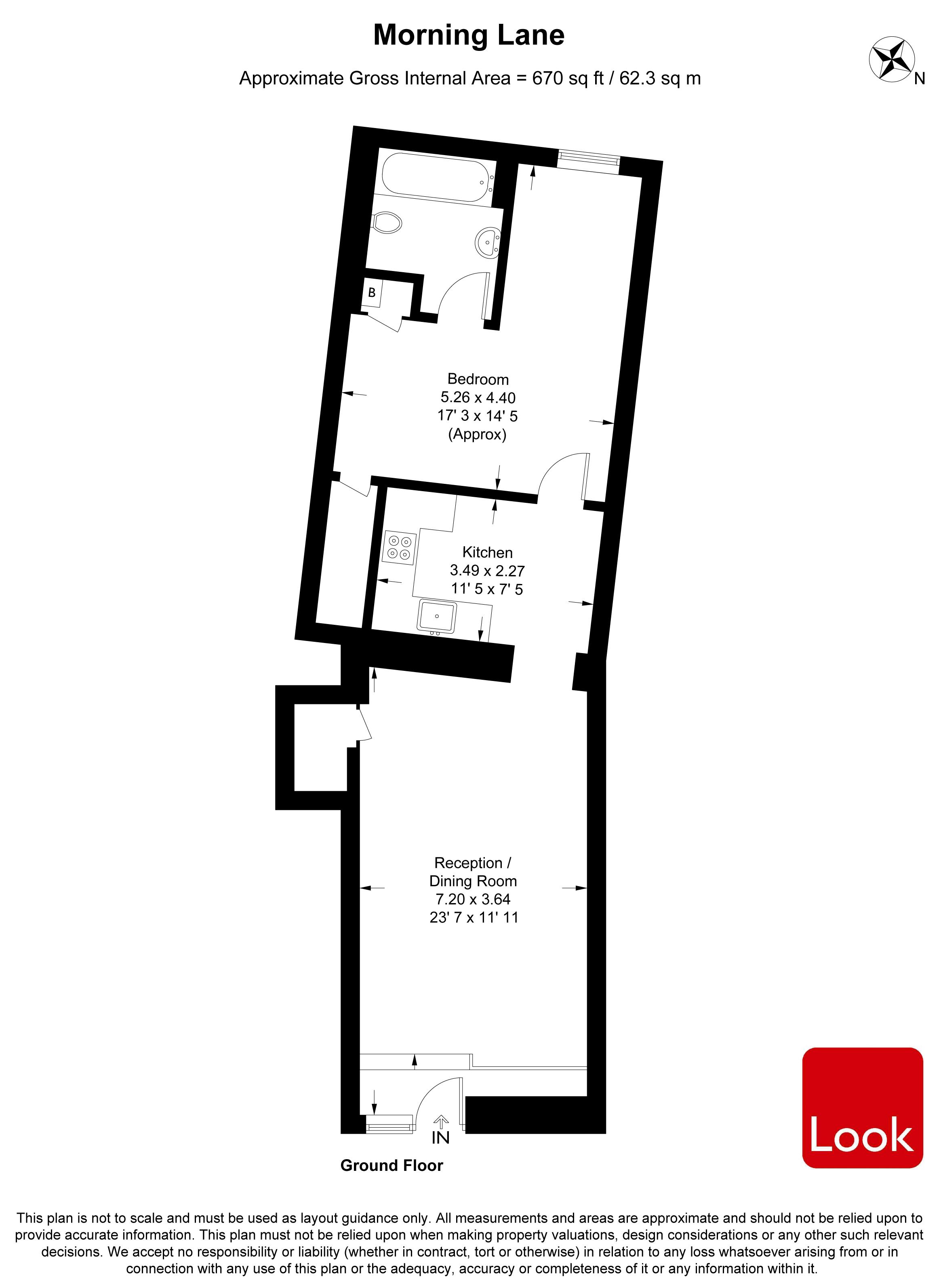 Flat 2, 124-136, Morning Lane, Hackney floorplan