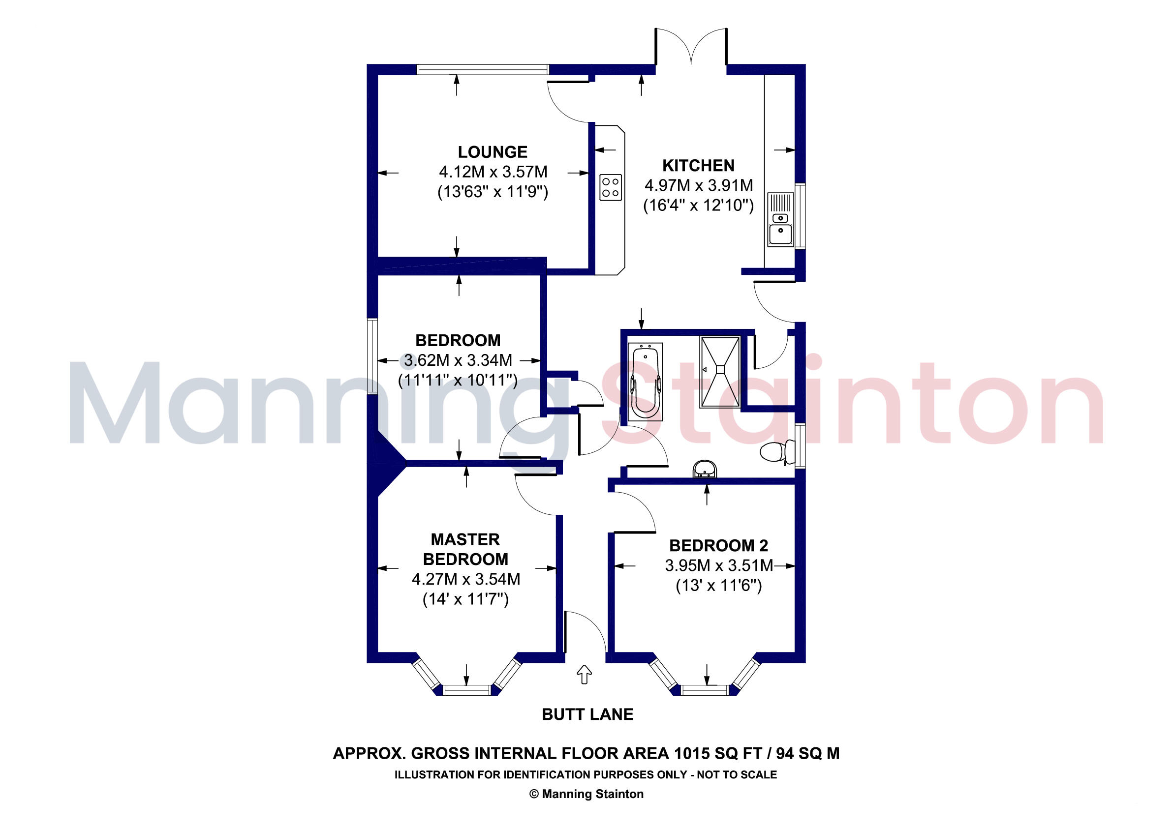 52, Butt Lane, West Yorkshire floorplan