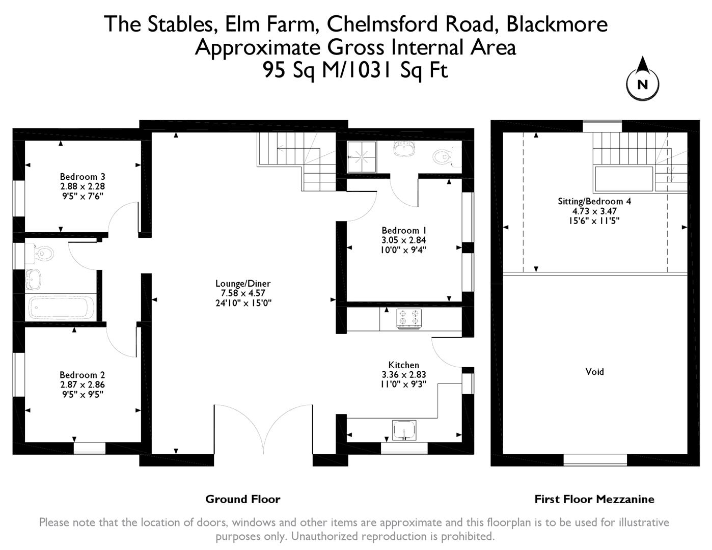 3 Bedrooms Detached house for sale in Chelmsford Road, Blackmore, Ingatestone CM4