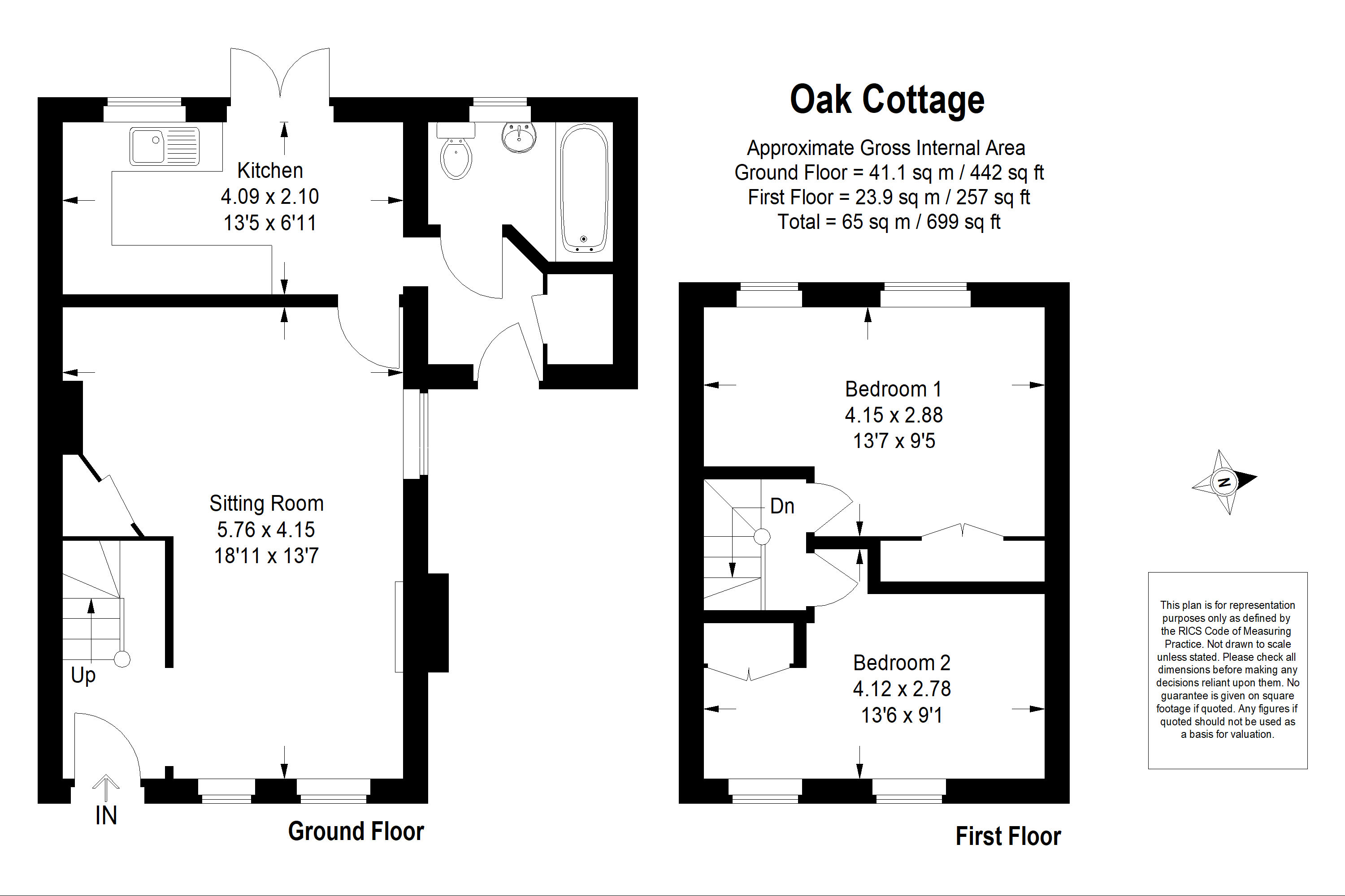 2 Bedrooms Semi-detached house for sale in Wonersh Common, Wonersh, Guildford GU5