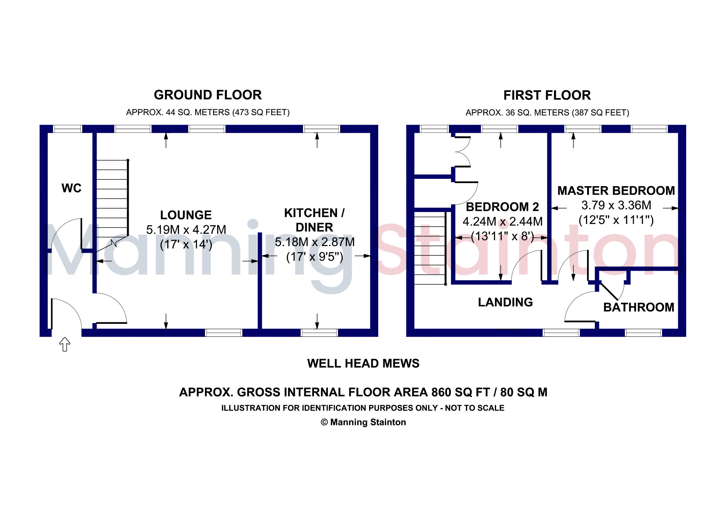 10, Well Head Mews, Wakefield floorplan