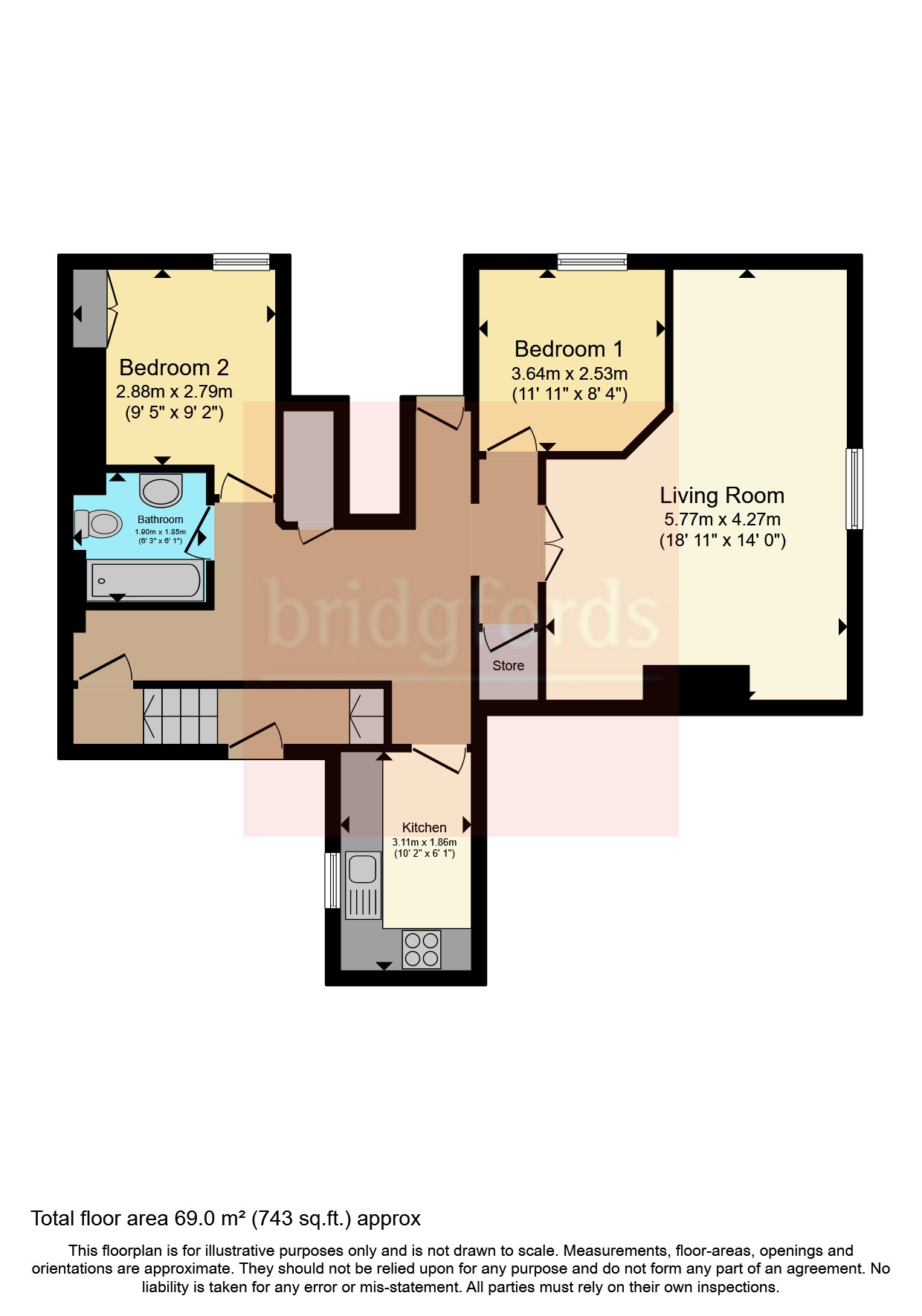 1, Allendale Place, Tyne and Wear floorplan