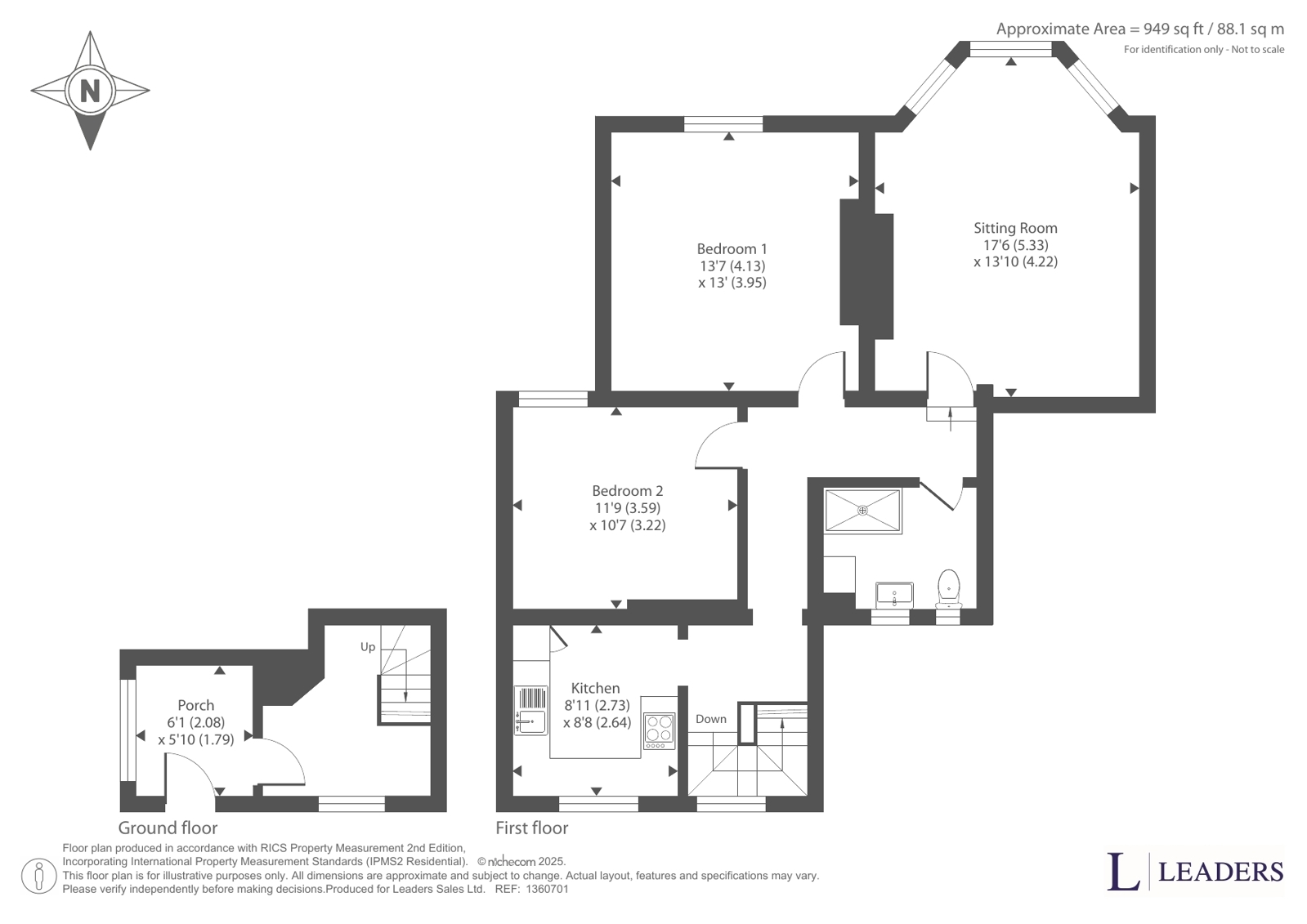 58B,, Southcote Road, Dorset floorplan