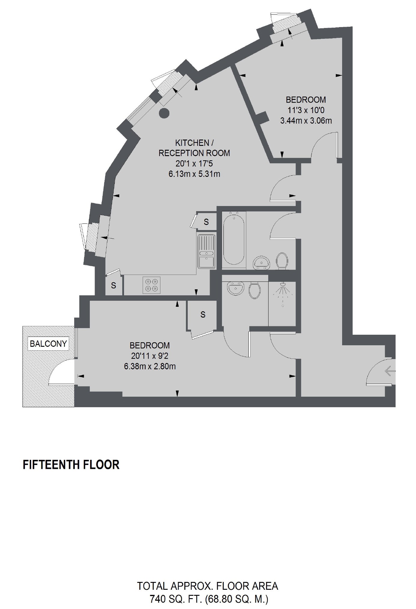 Millharbour, London floorplan