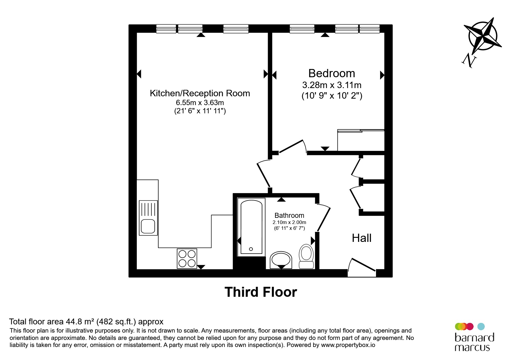 23, Blake Court, Longland Place, Epsom floorplan