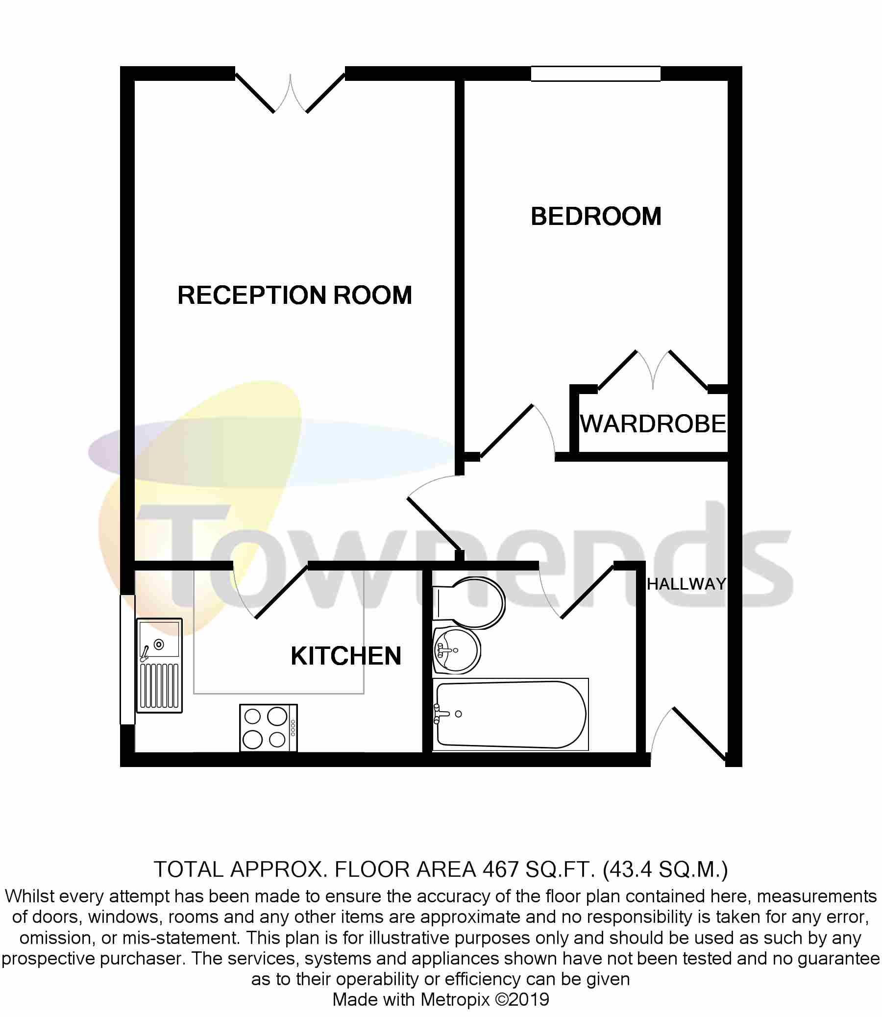 1 Bedrooms Flat to rent in Tavistock Road, Croydon CR0