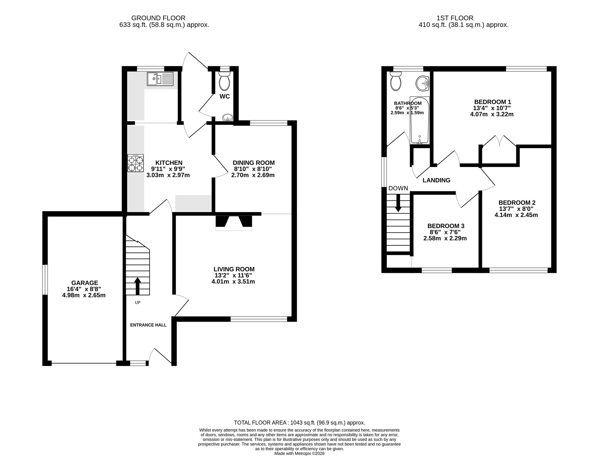 3 Butler Way, Nantwich floorplan