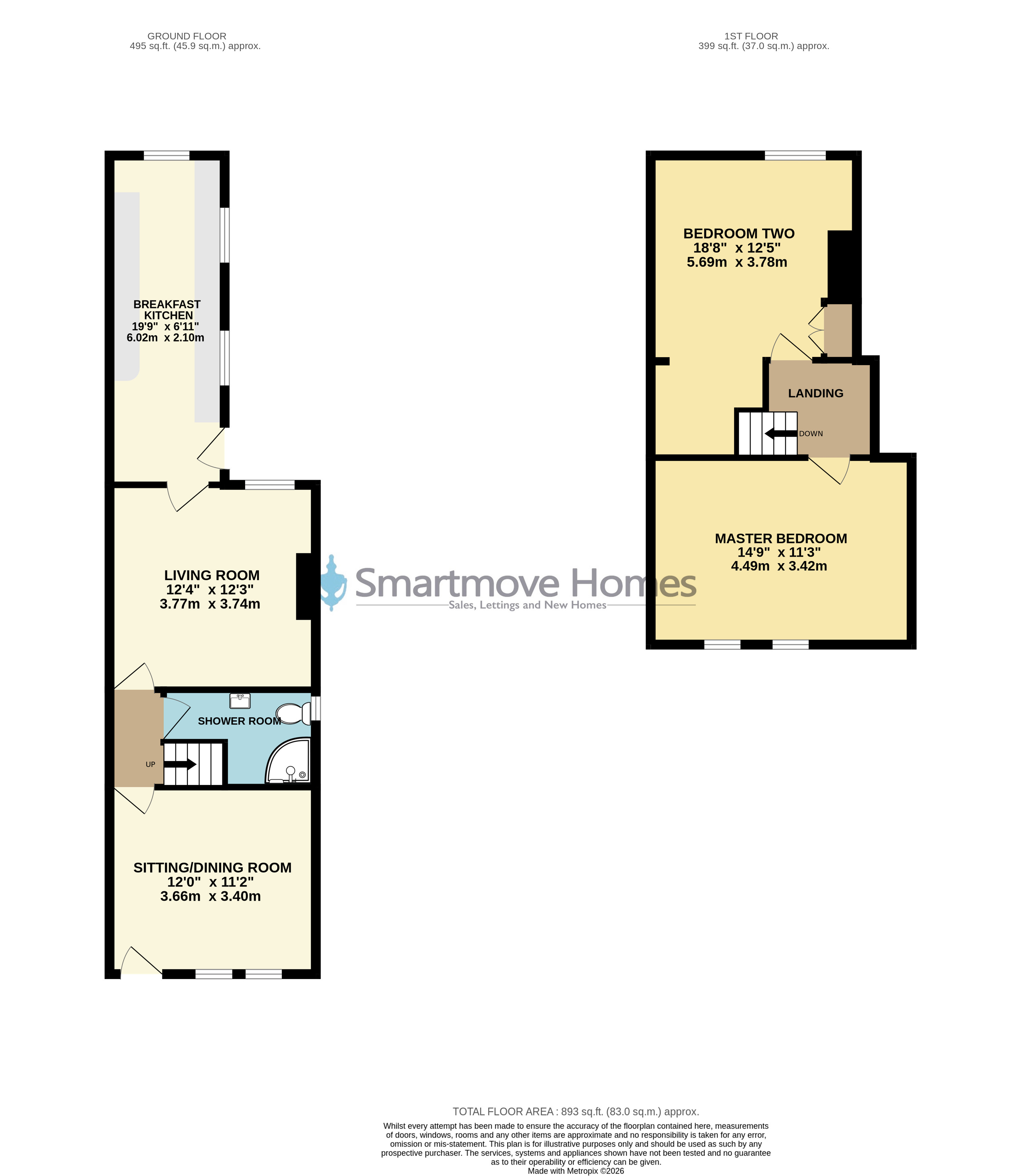 38, Gladstone Street, Heanor floorplan
