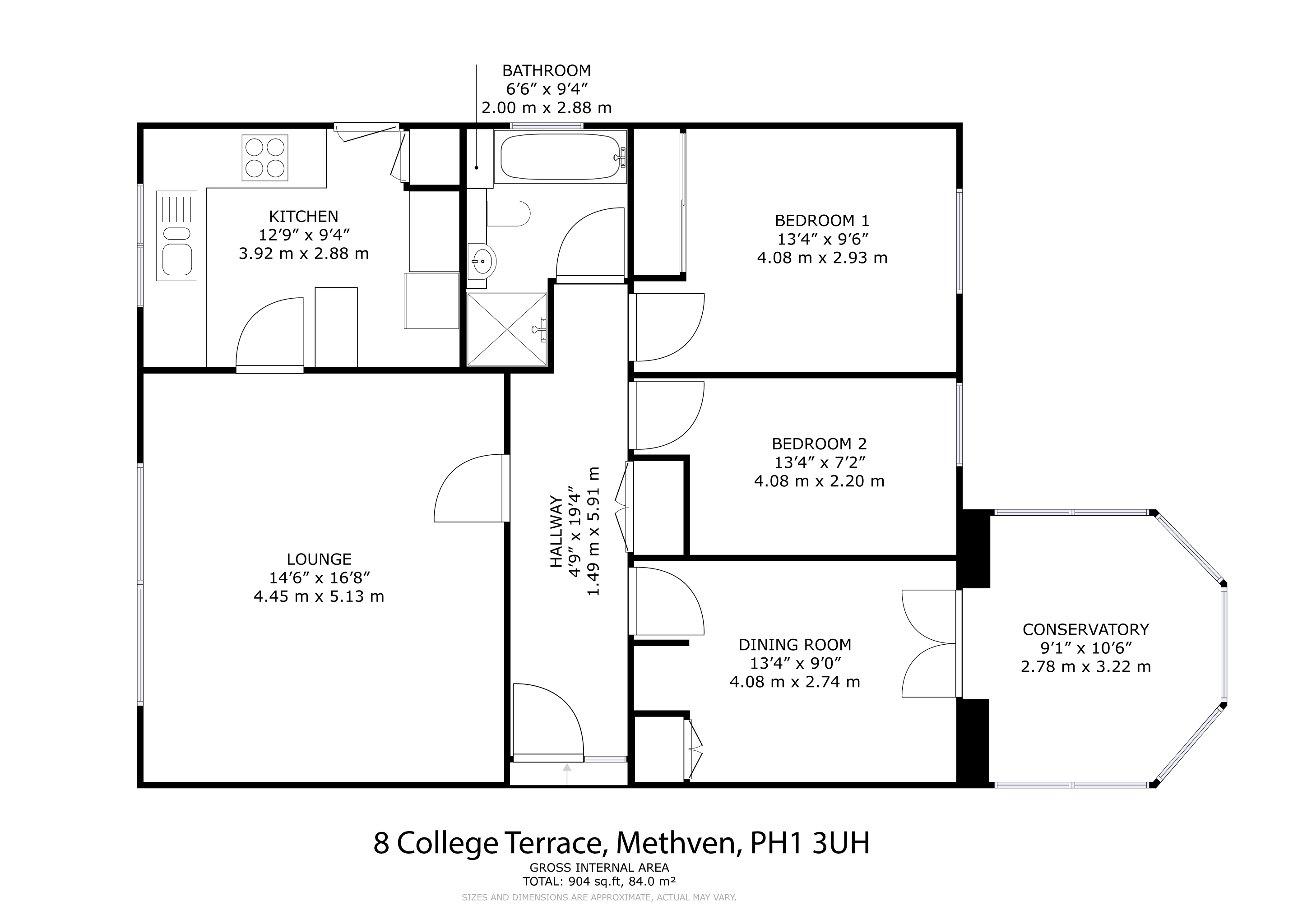 8, College Terrace, Perth floorplan