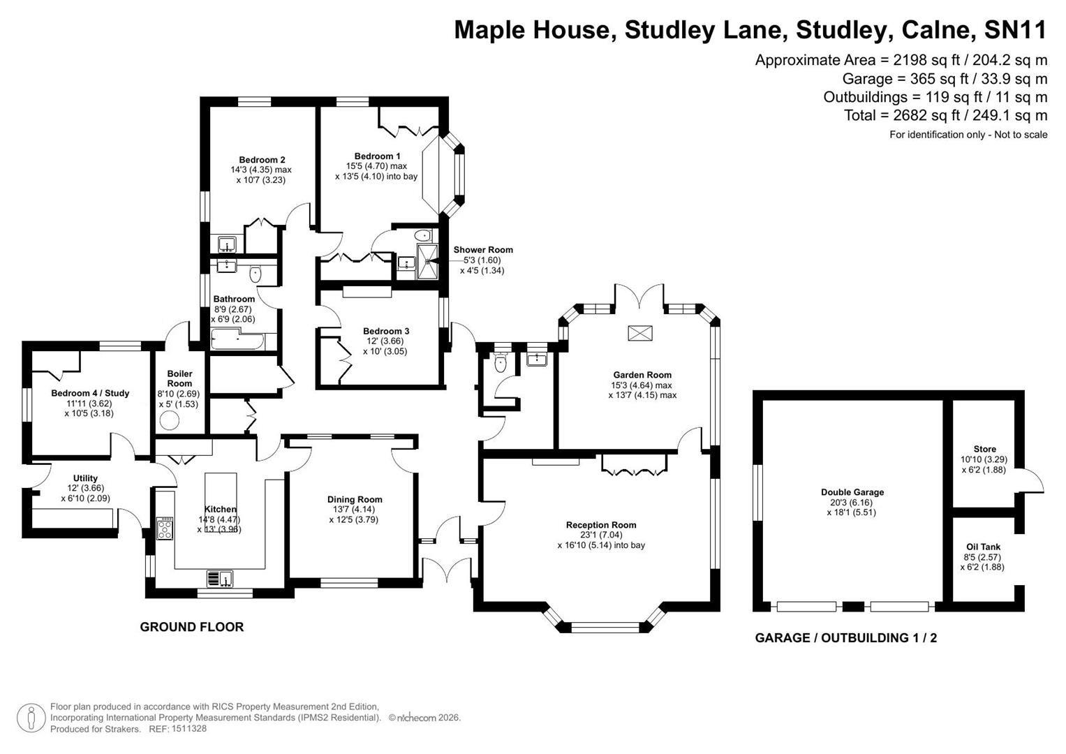 Maple House, Studley Lane, Calne floorplan