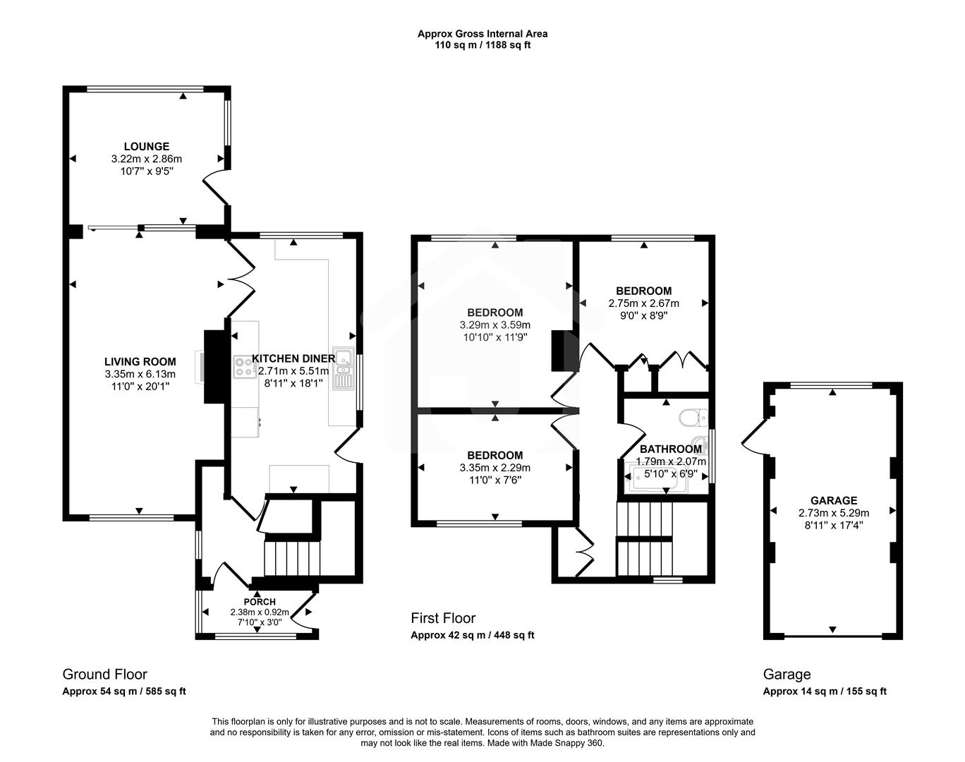 111, Link Road, Leicester floorplan
