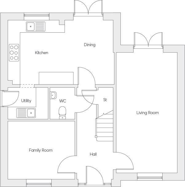 164, Off Farnsworth Dr, Derby Rd, Clay Cross, Chesterfield floorplan