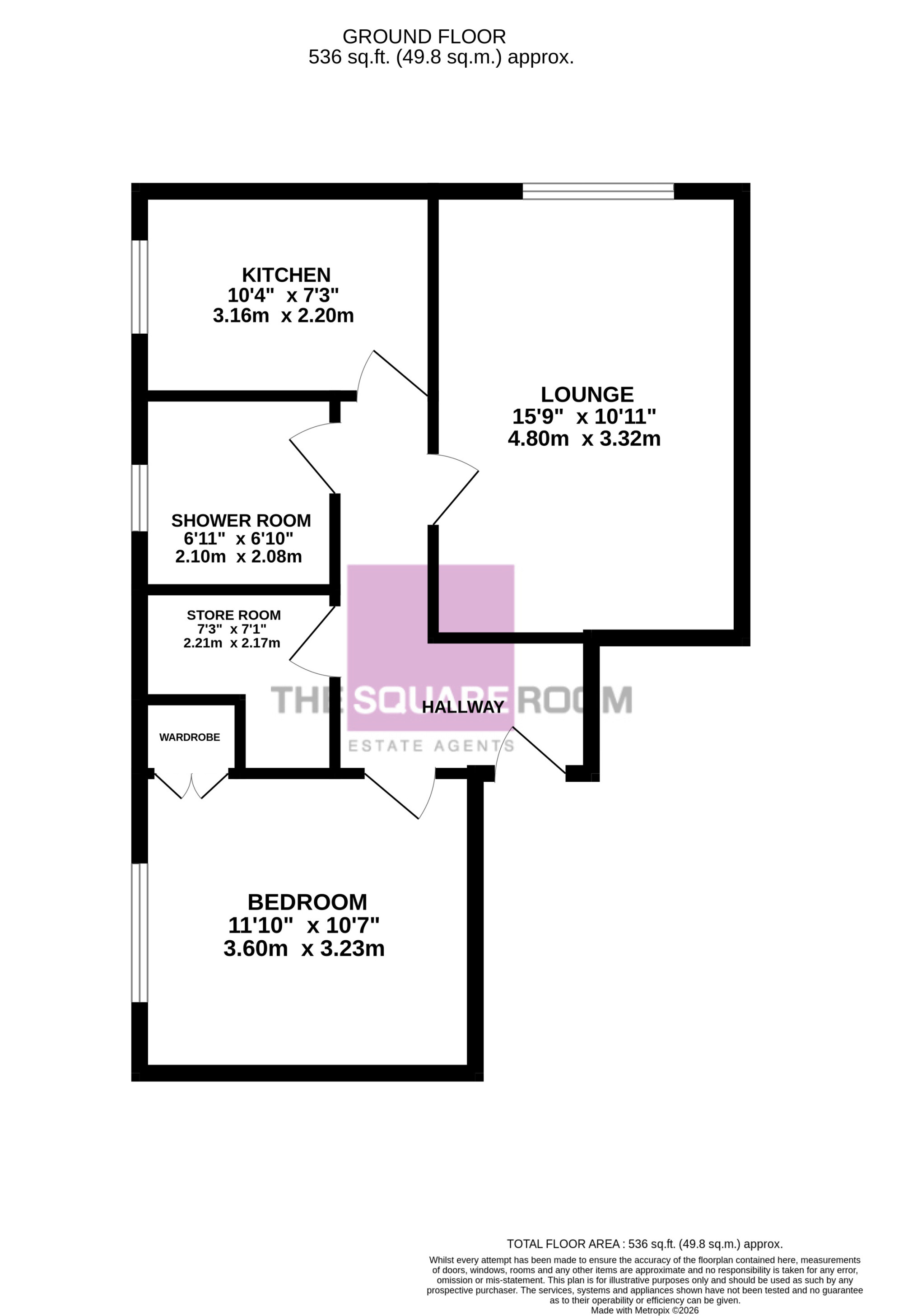Flat 2 St. Margarets Court,, Walmsley Street, Fleetwood floorplan