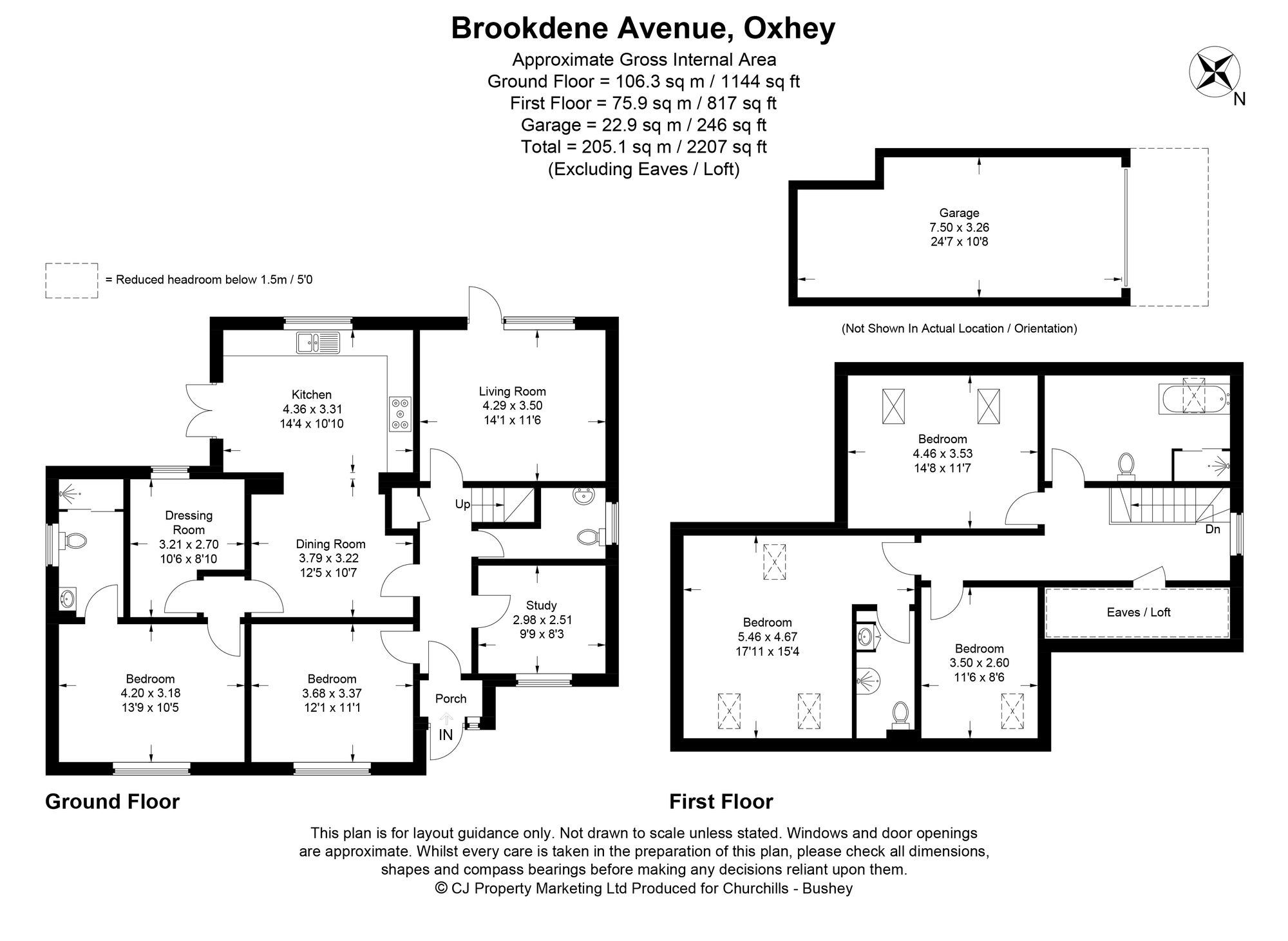 104 Brookdene Avenue, Watford floorplan