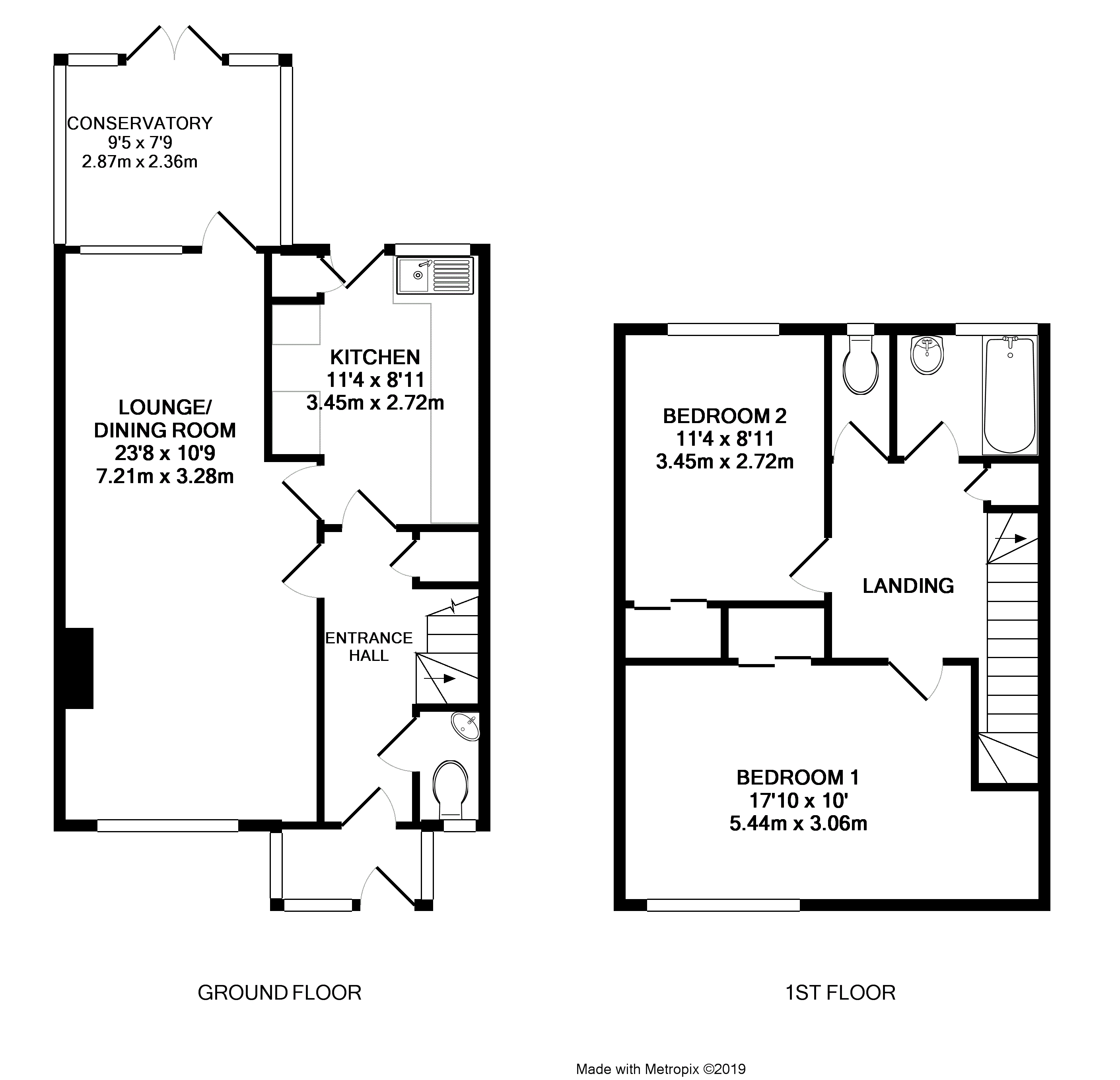 2 Bedrooms Terraced house for sale in Seaview Gardens, Rustington, Littlehampton BN16