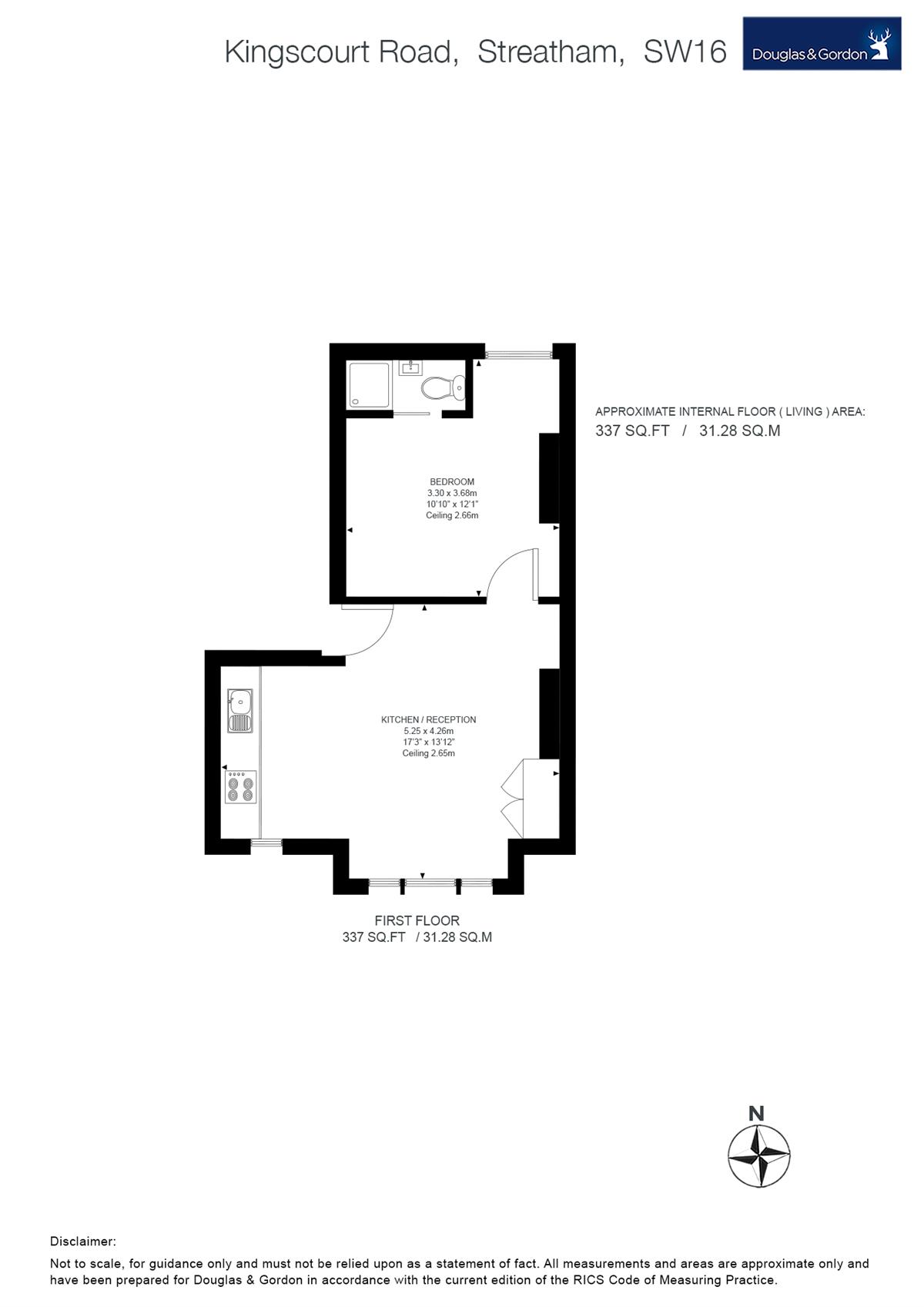 1 Bedrooms Flat to rent in Kingscourt Road, London SW16