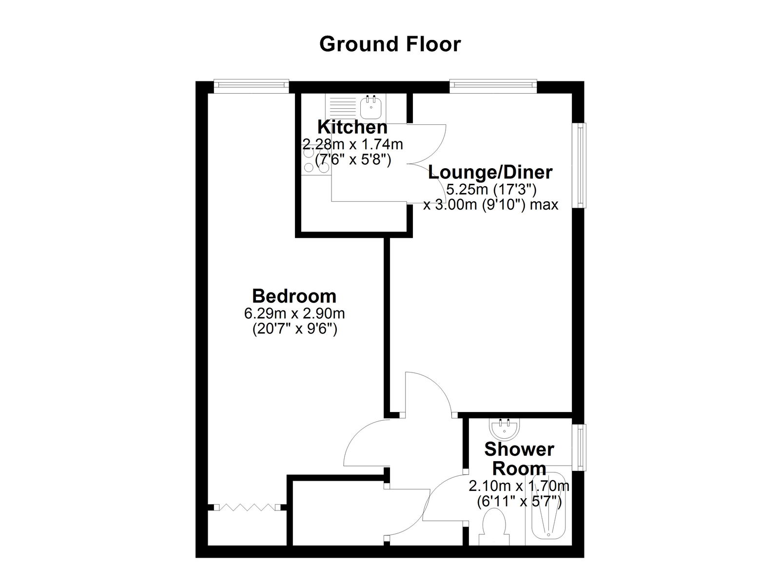 20,Flat 12, Horn Cross Road, Plymouth floorplan