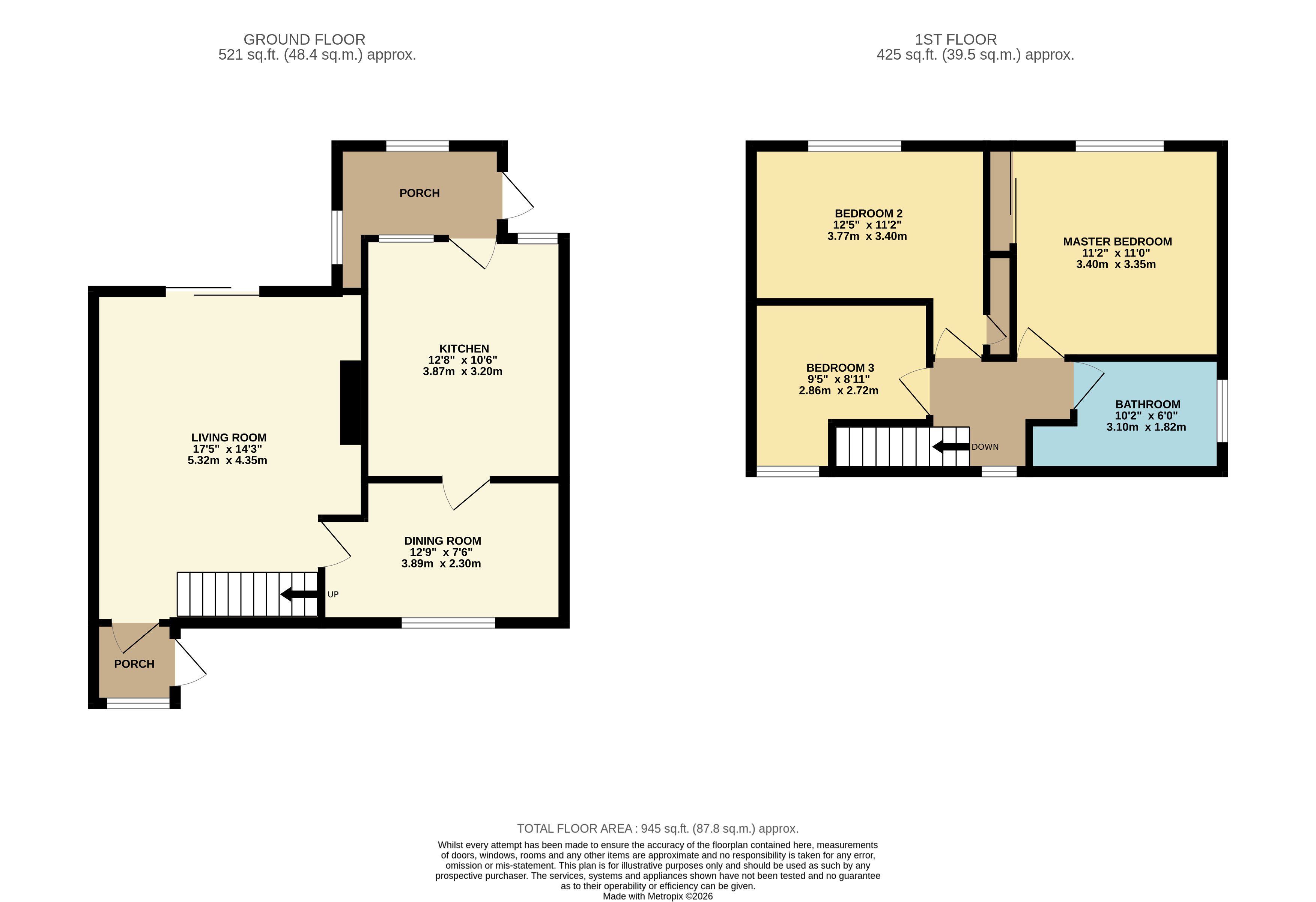 15, Hungerhill Close, Rotherham floorplan