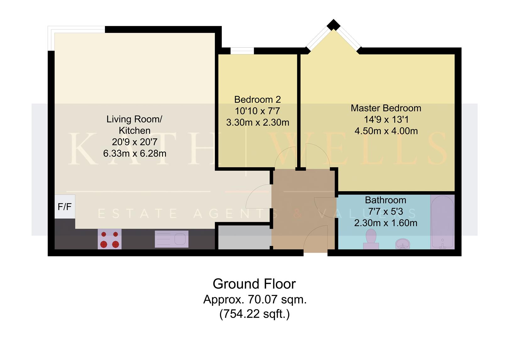 Apartment 24, 60, Great George Street, Leeds floorplan