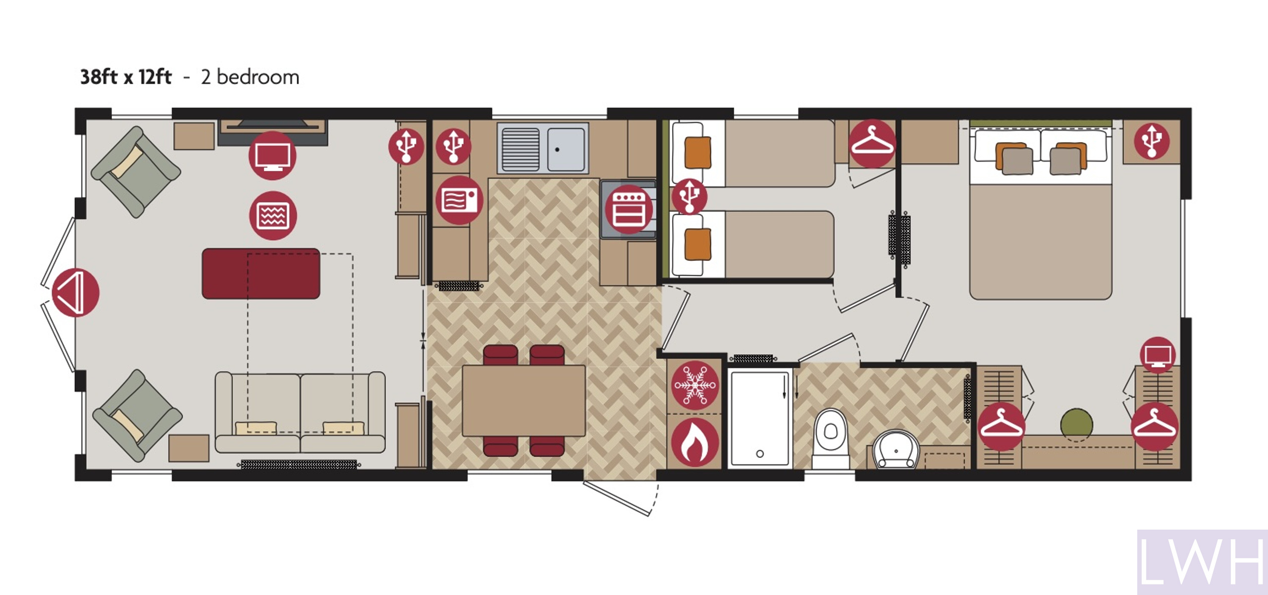 Pemberton Lodge Abingdon, Criccieth floorplan