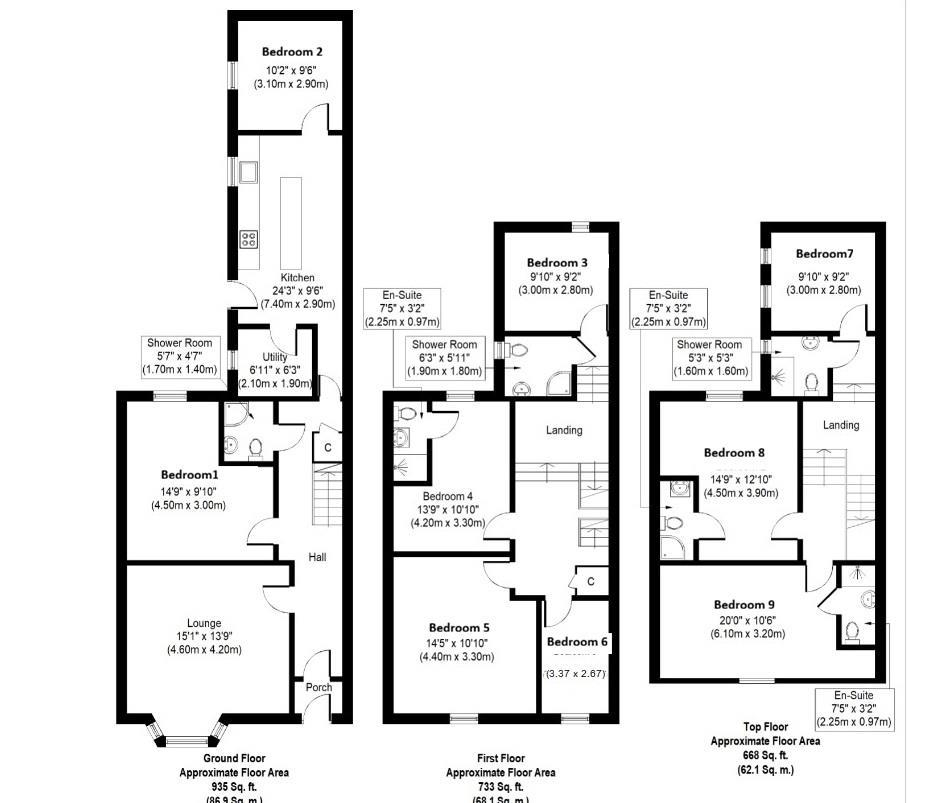 Queens Terrace, Newcastle Upon Tyne floorplan