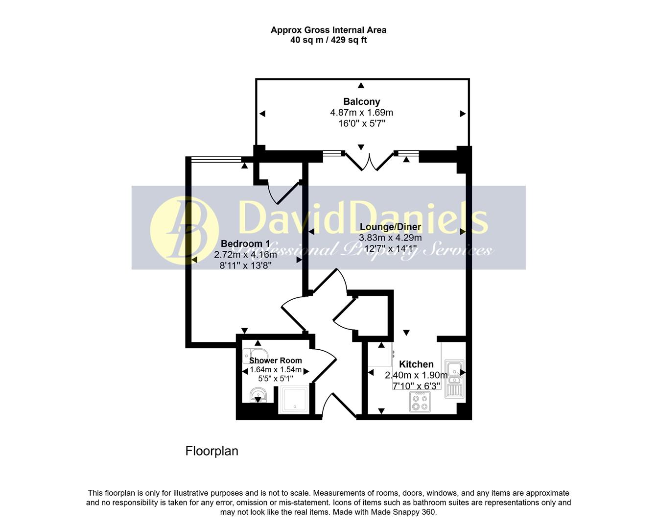 Apartment 78 Icon Building, 39 Ilford Hill, Ilford floorplan