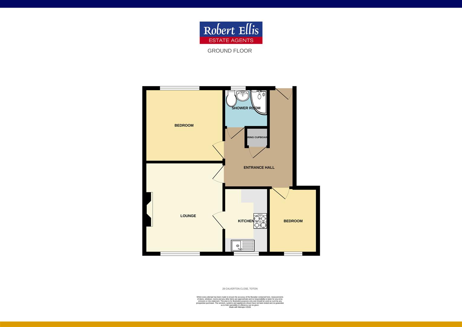 28, Calverton Close, Nottingham floorplan