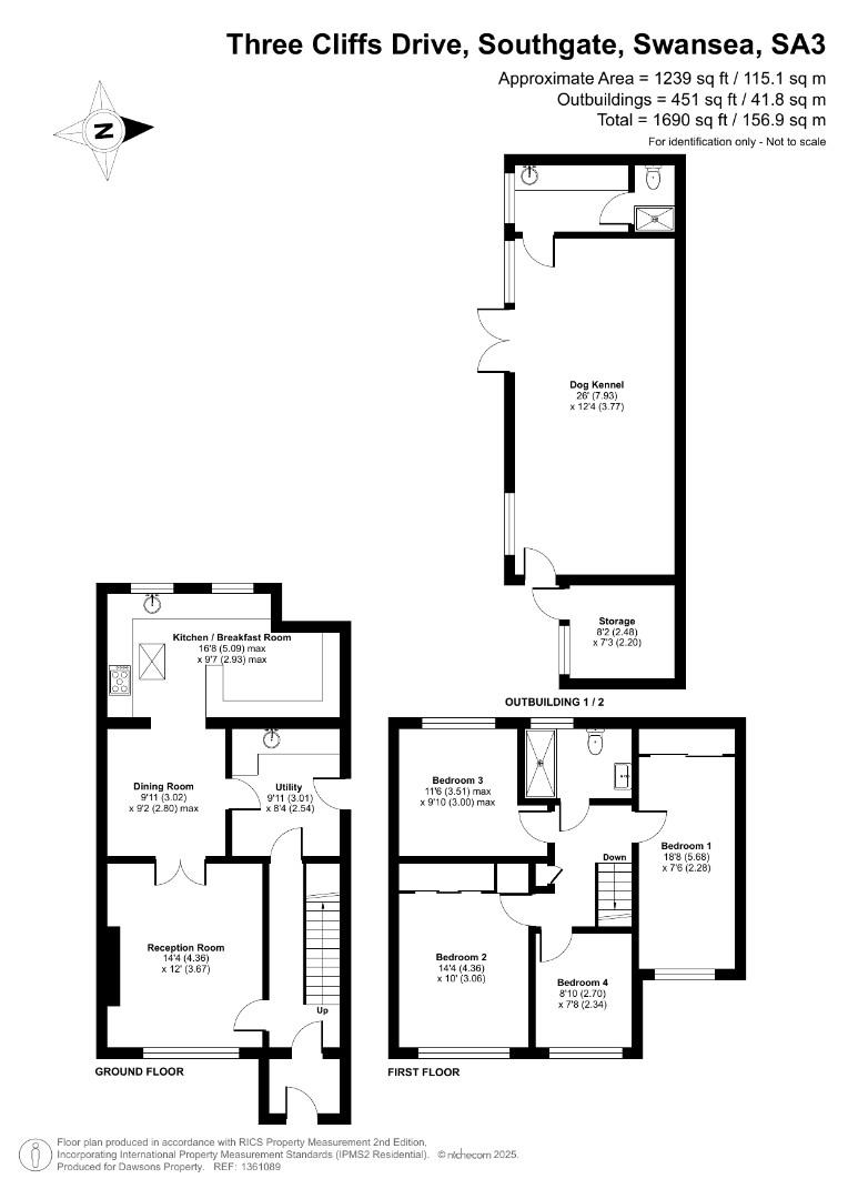 6, Three Cliffs Drive, Swansea floorplan