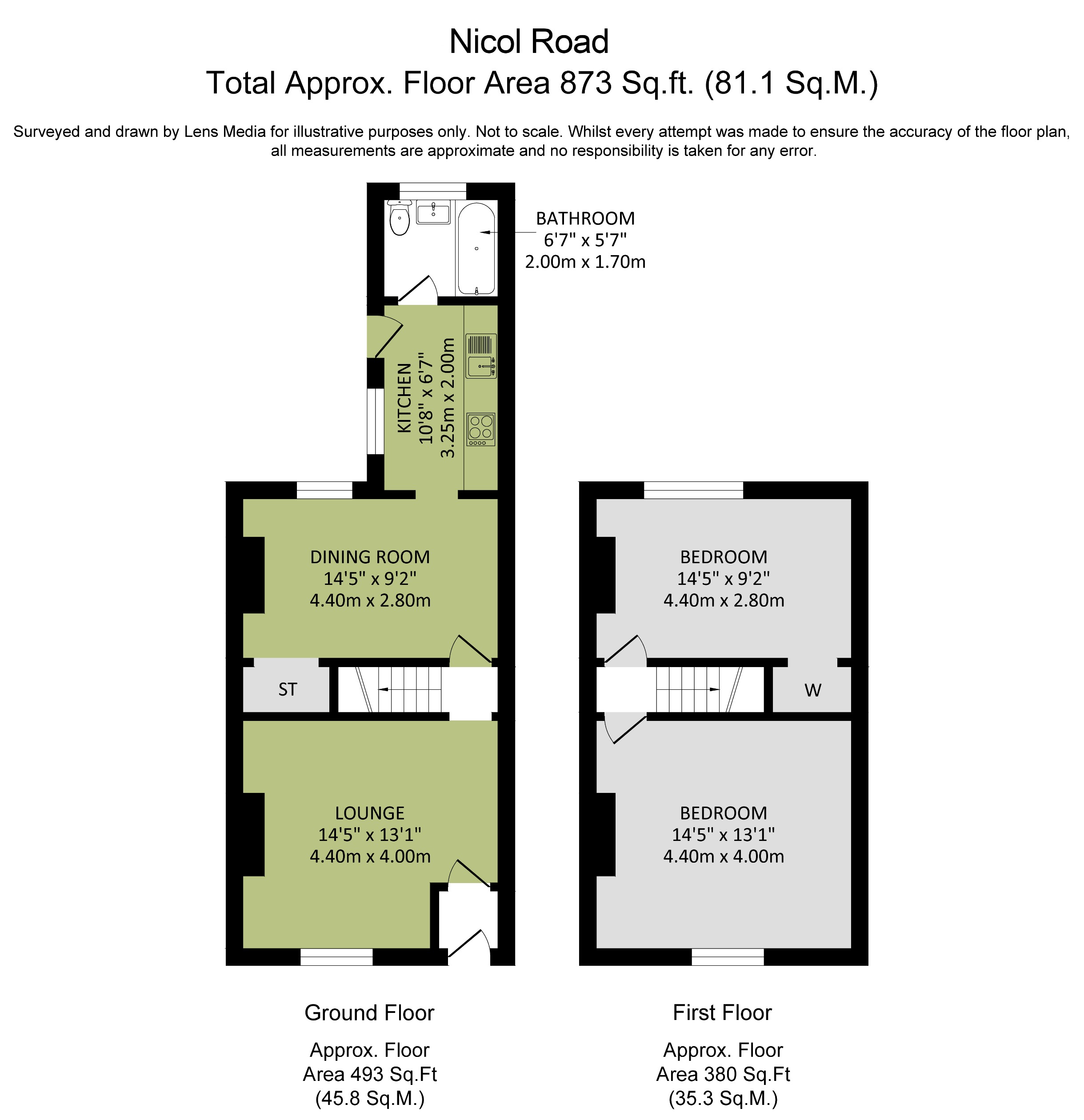65, Nicol Road, Ashton-In-Makerfield floorplan