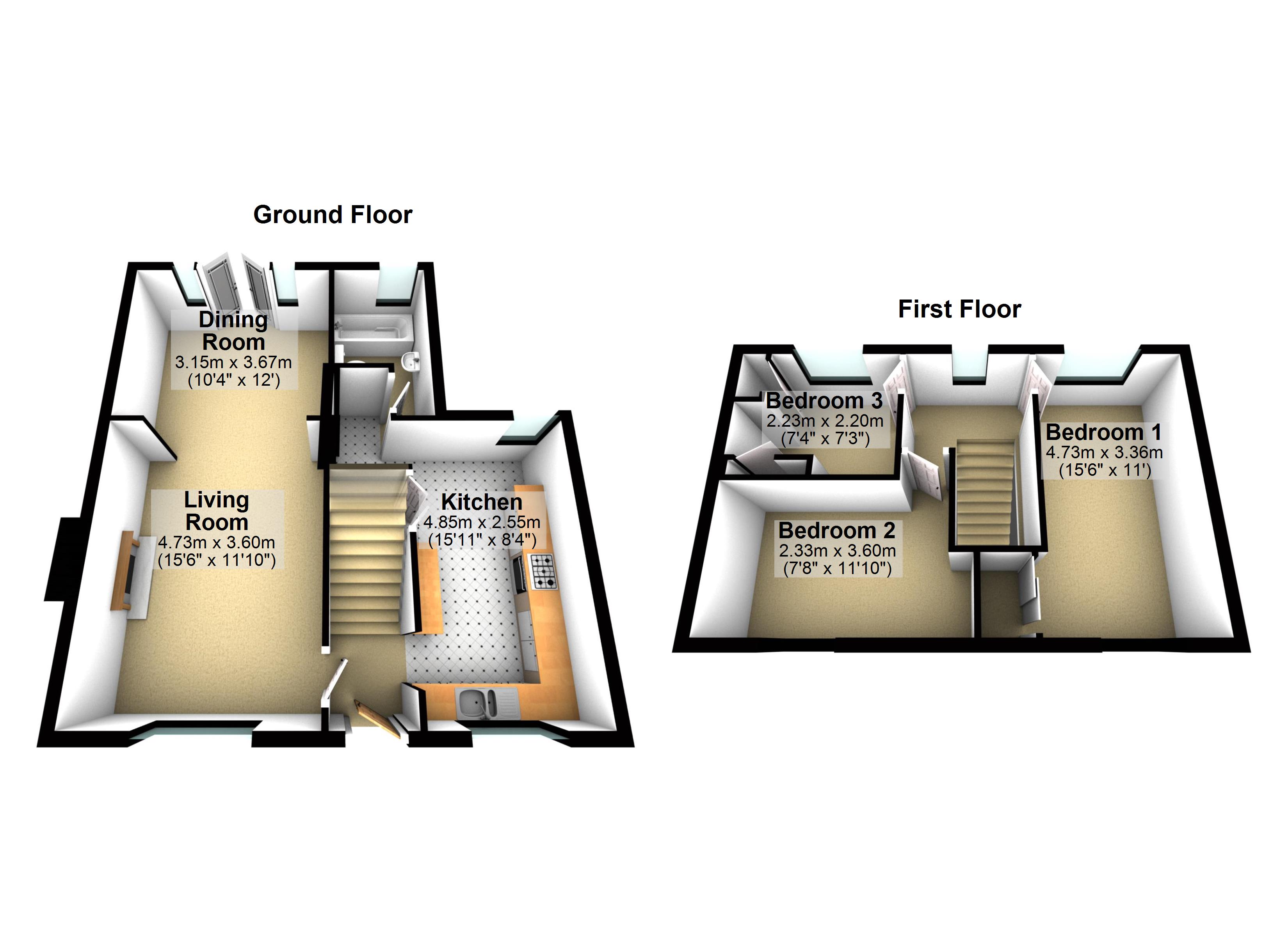 3 Bedrooms Terraced house for sale in Farford Field, Great Cornard, Sudbury CO10