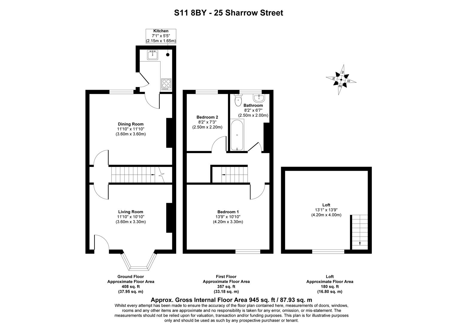 25, Sharrow Street, Sheffield floorplan