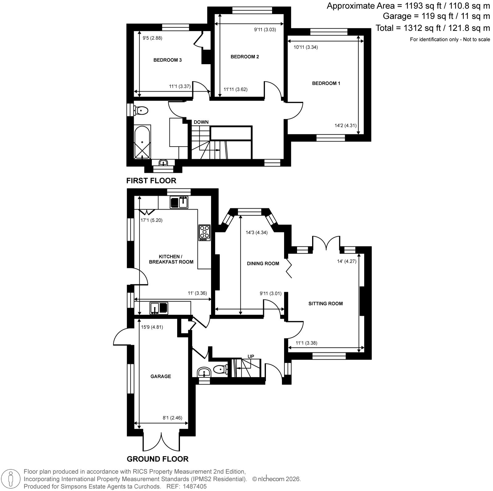 28, Queens Avenue, Byfleet floorplan