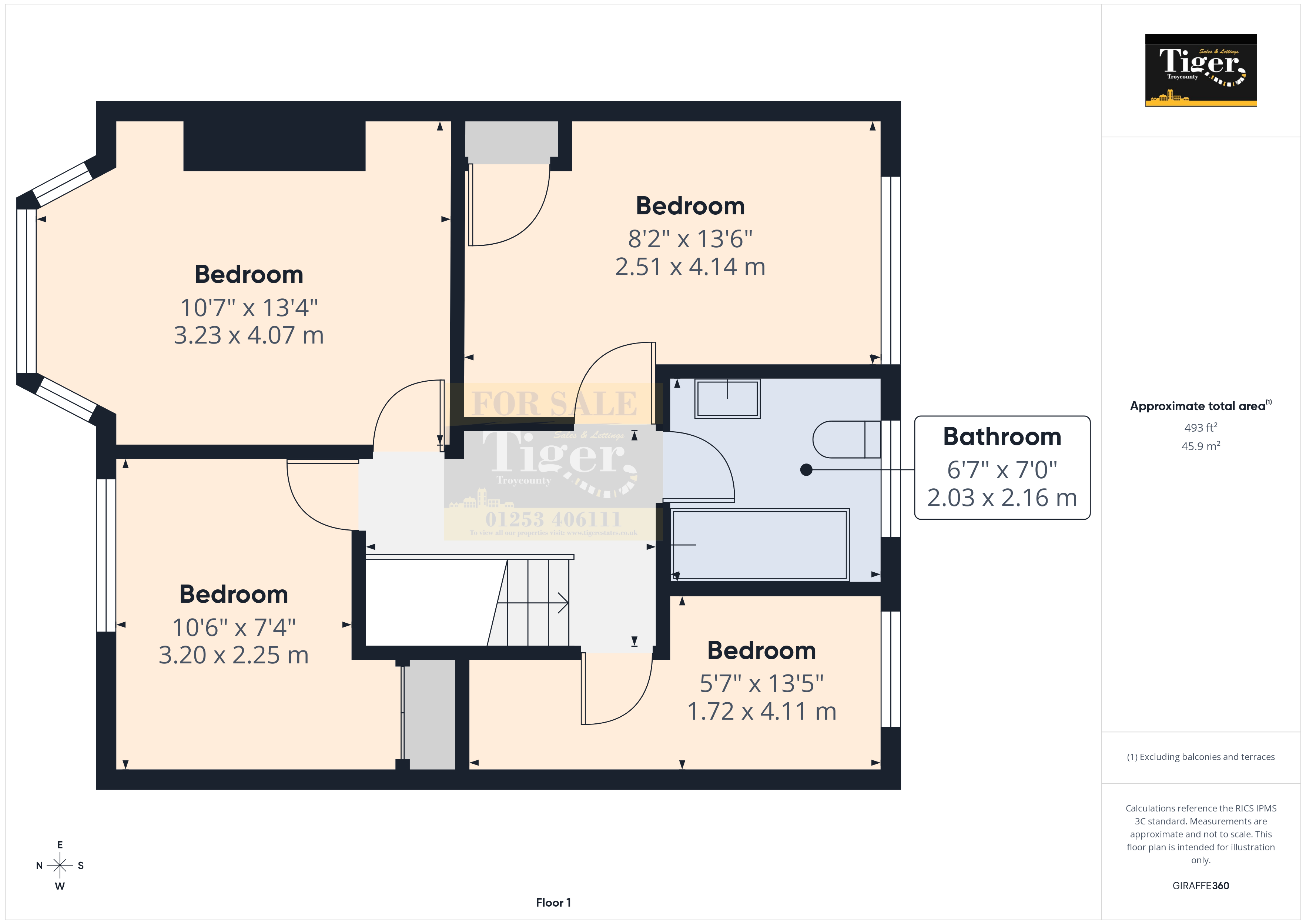 24, Mansfield Road, Blackpool floorplan