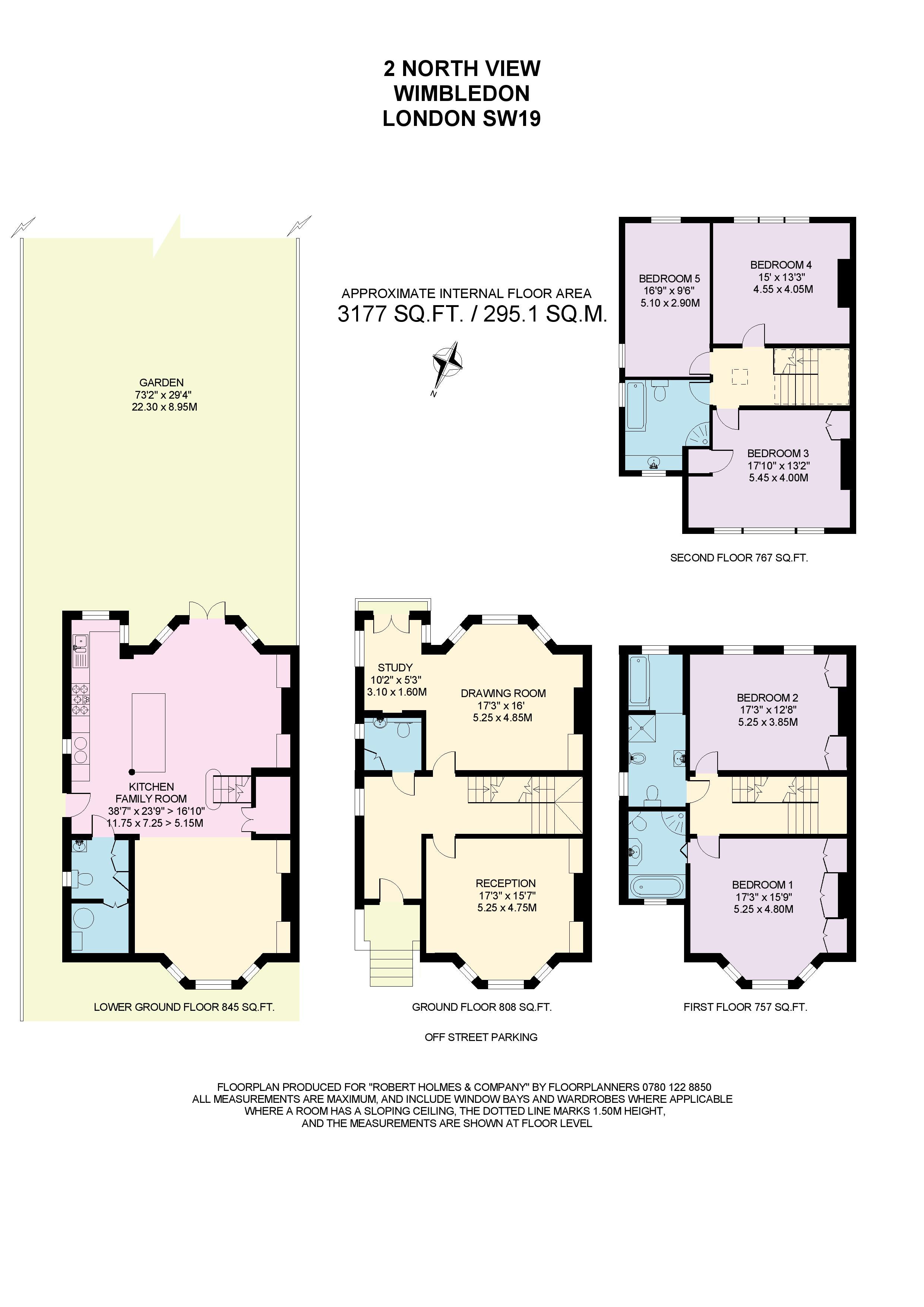 North View, Wimbledon Common SW19, 5 bedroom semidetached house for
