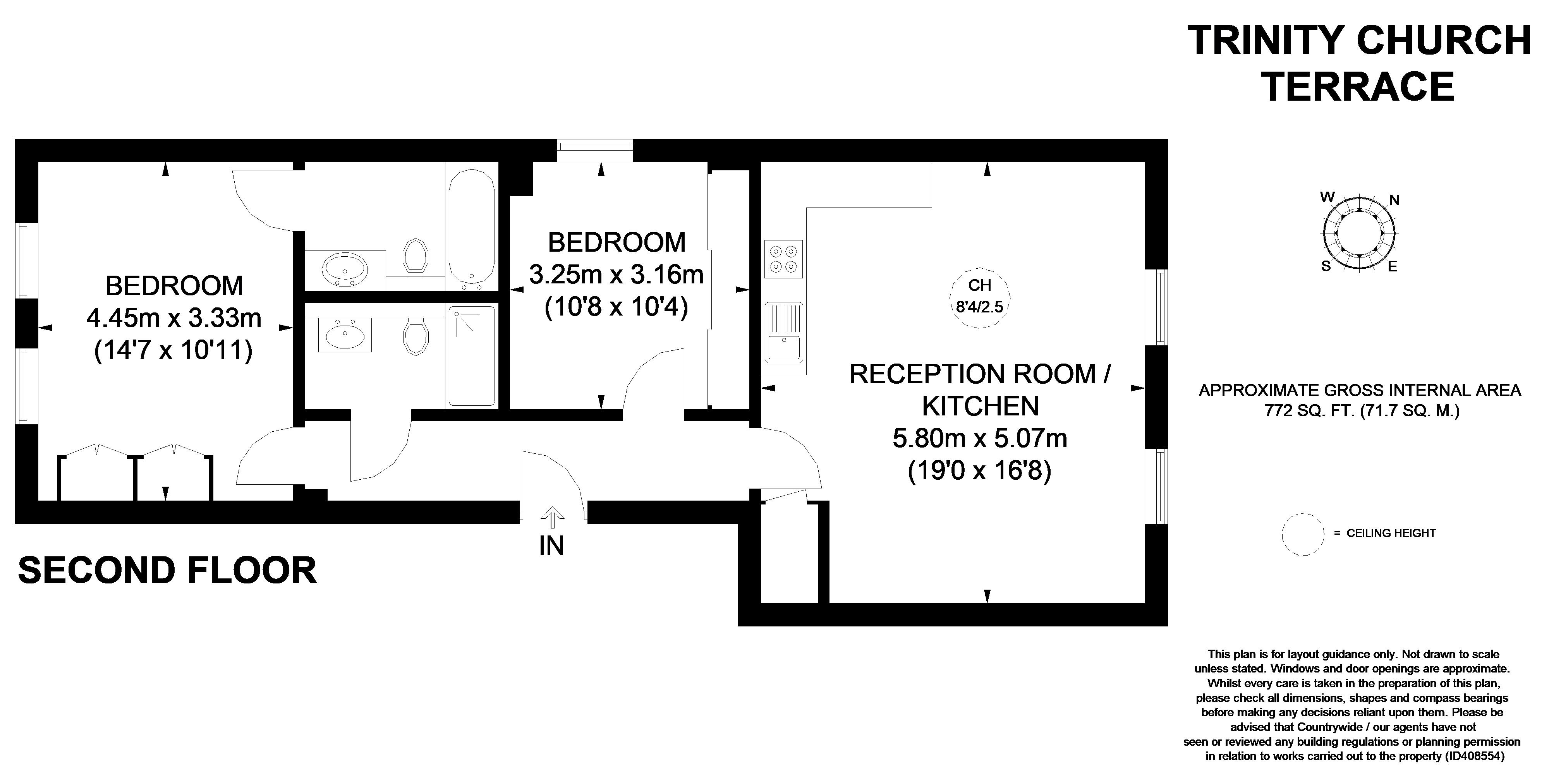 Flat 4, Trinity Church Terrace, 30, Trinity Street, London floorplan