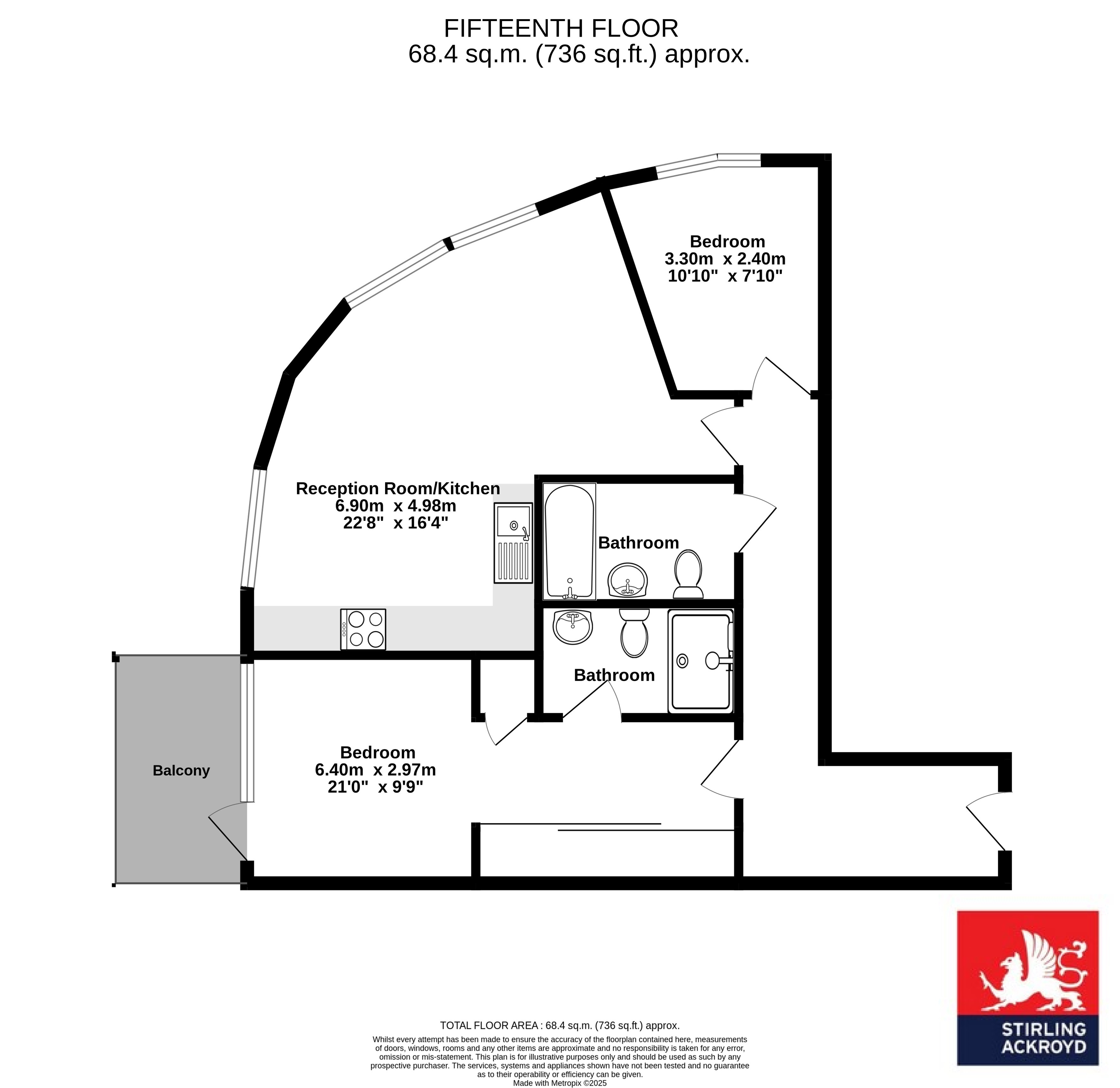 Flat 291, Ability Place, 37, Millharbour, London floorplan
