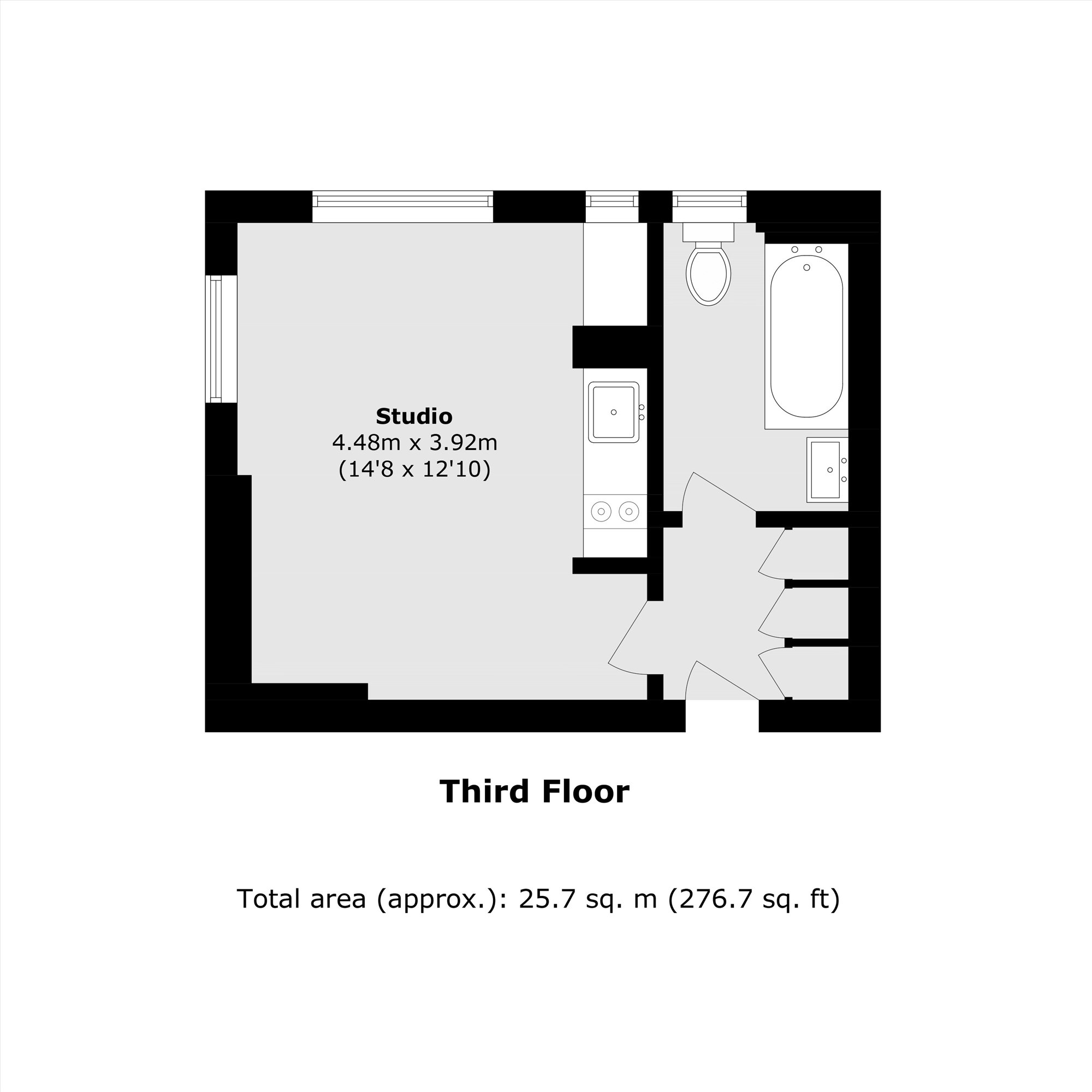 Flat 17, Jessel House, Page Street, London floorplan